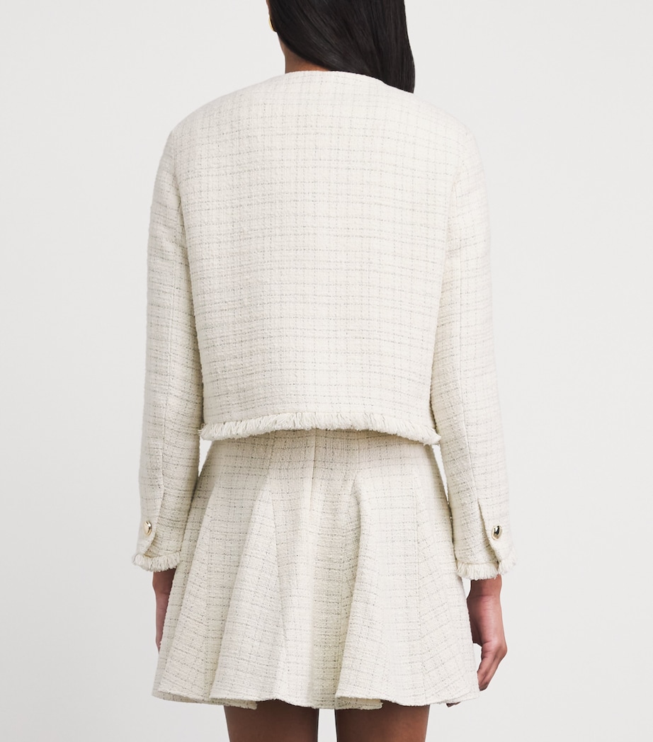 Tweed Cropped Jacket ECRU Image 5