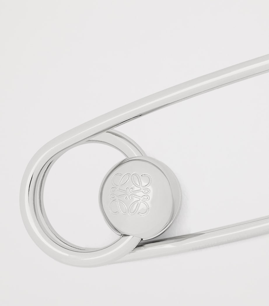 Silver-Tone Safety Pin Charm SILVER Image 3