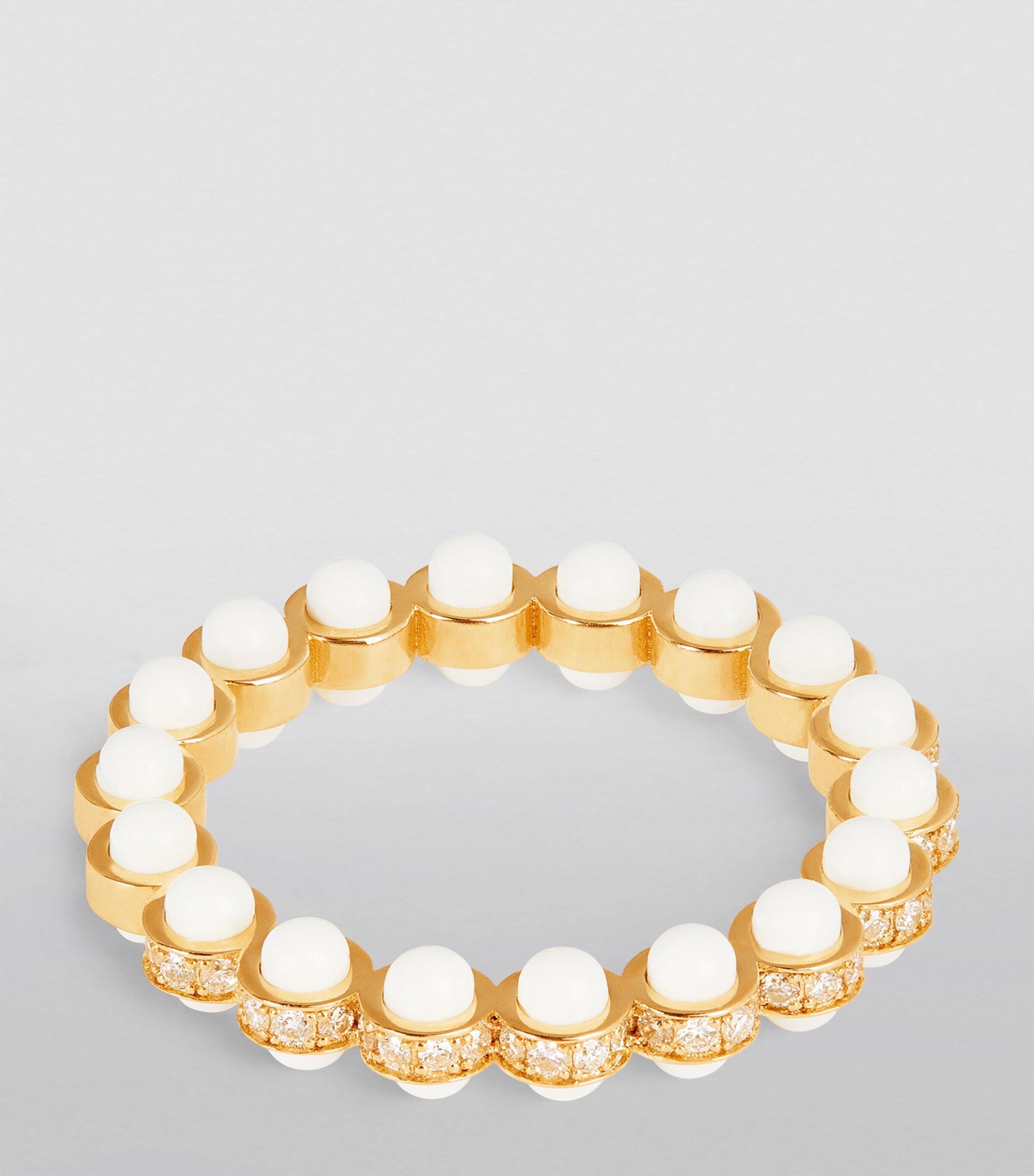 L'ATELIER NAWBAR Yellow Gold, Diamond and Enamel The Hydrogen Ring Yellow Gold Image 3