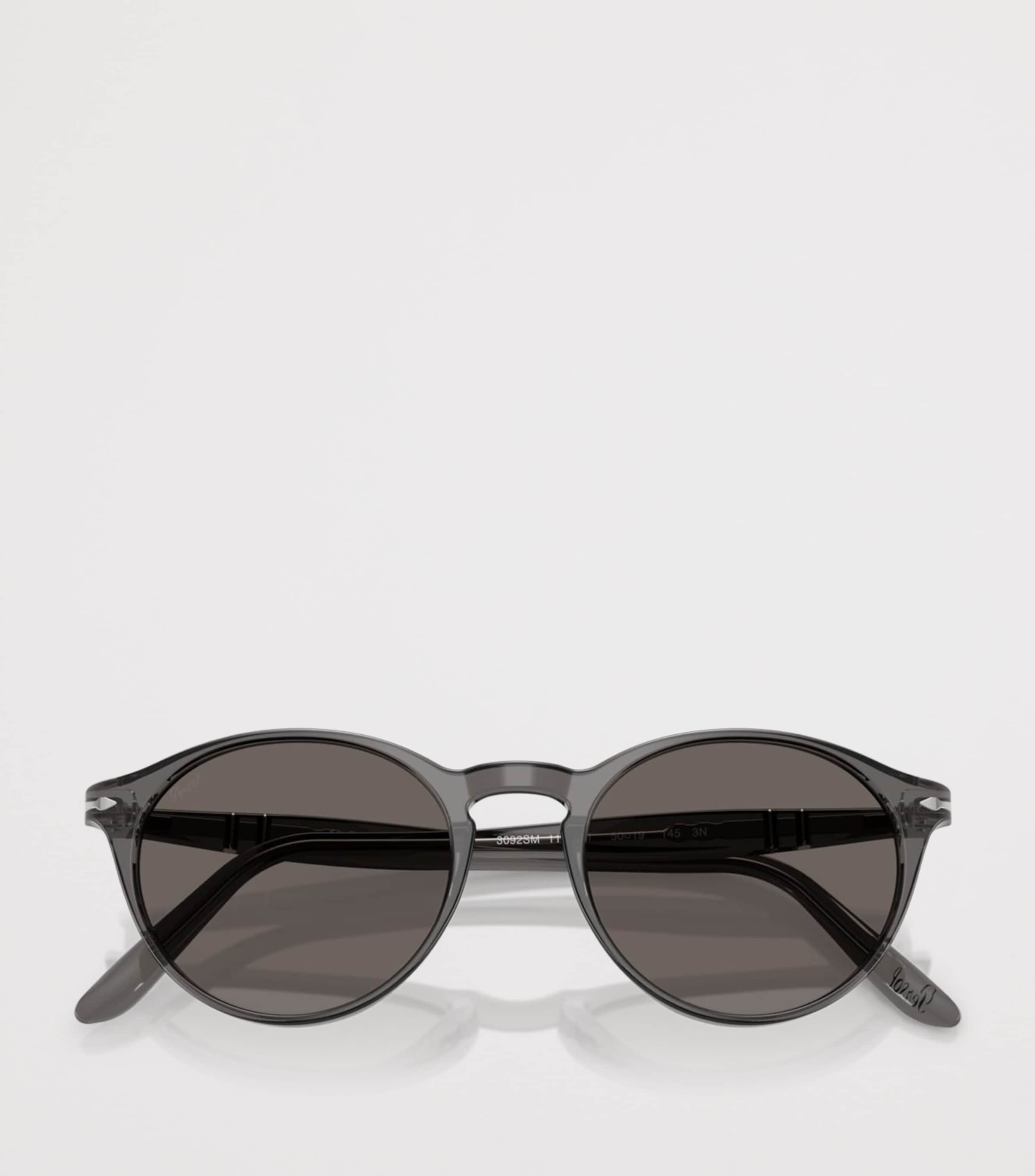 Persol PO3092SM Round Sunglasses Grey Image 5