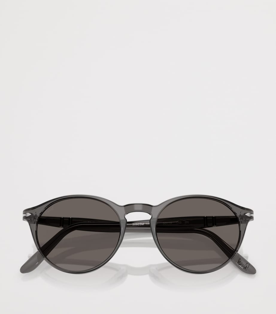 Persol PO3092SM Round Sunglasses Grey Image 5