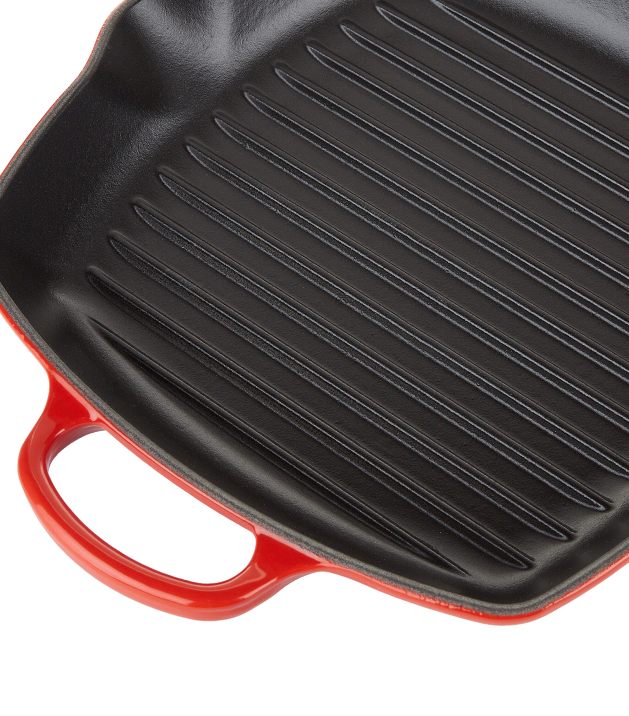 Le Creuset Cast Iron Square Grillit (26cm) Cerise Image 3