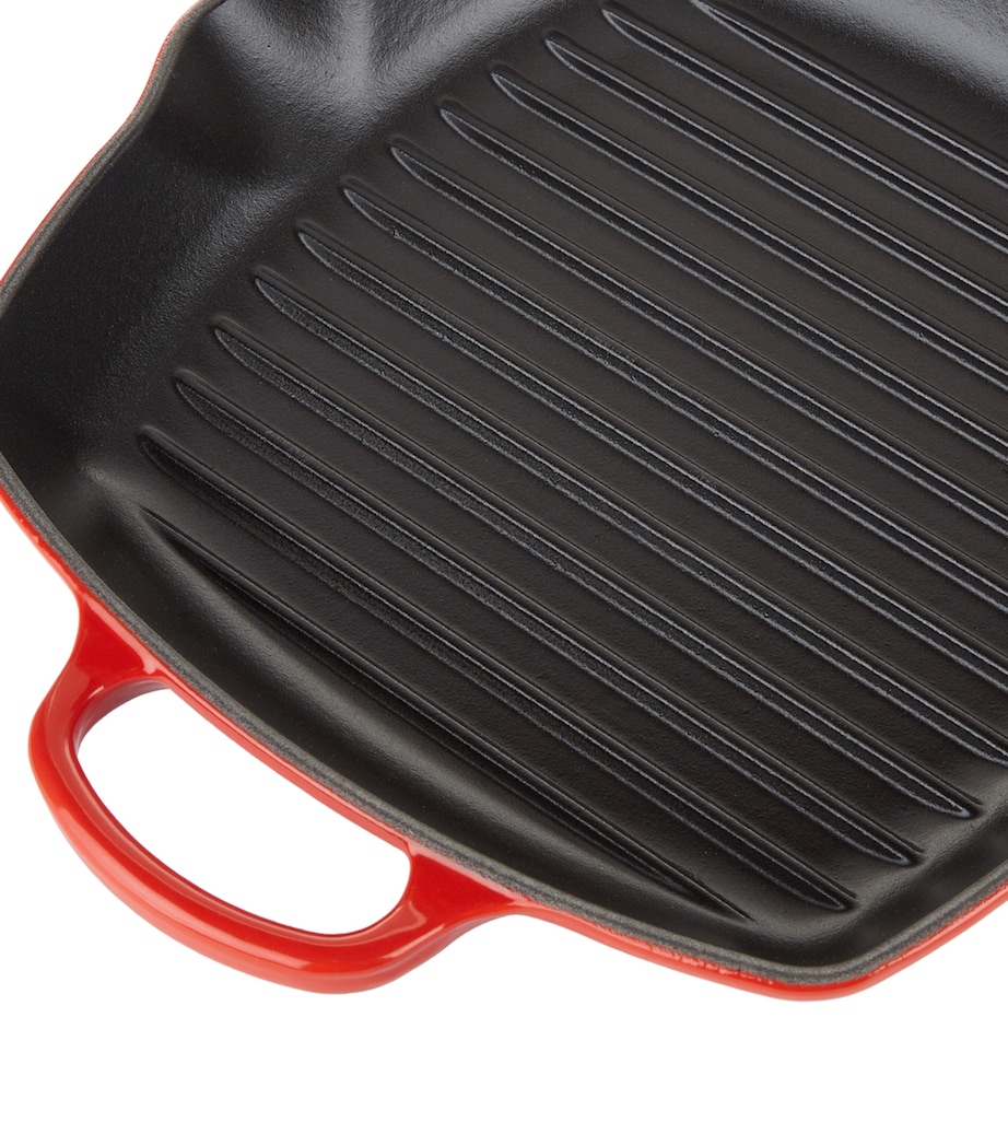 Cast Iron Square Grillit (26cm) CERISE Image 3