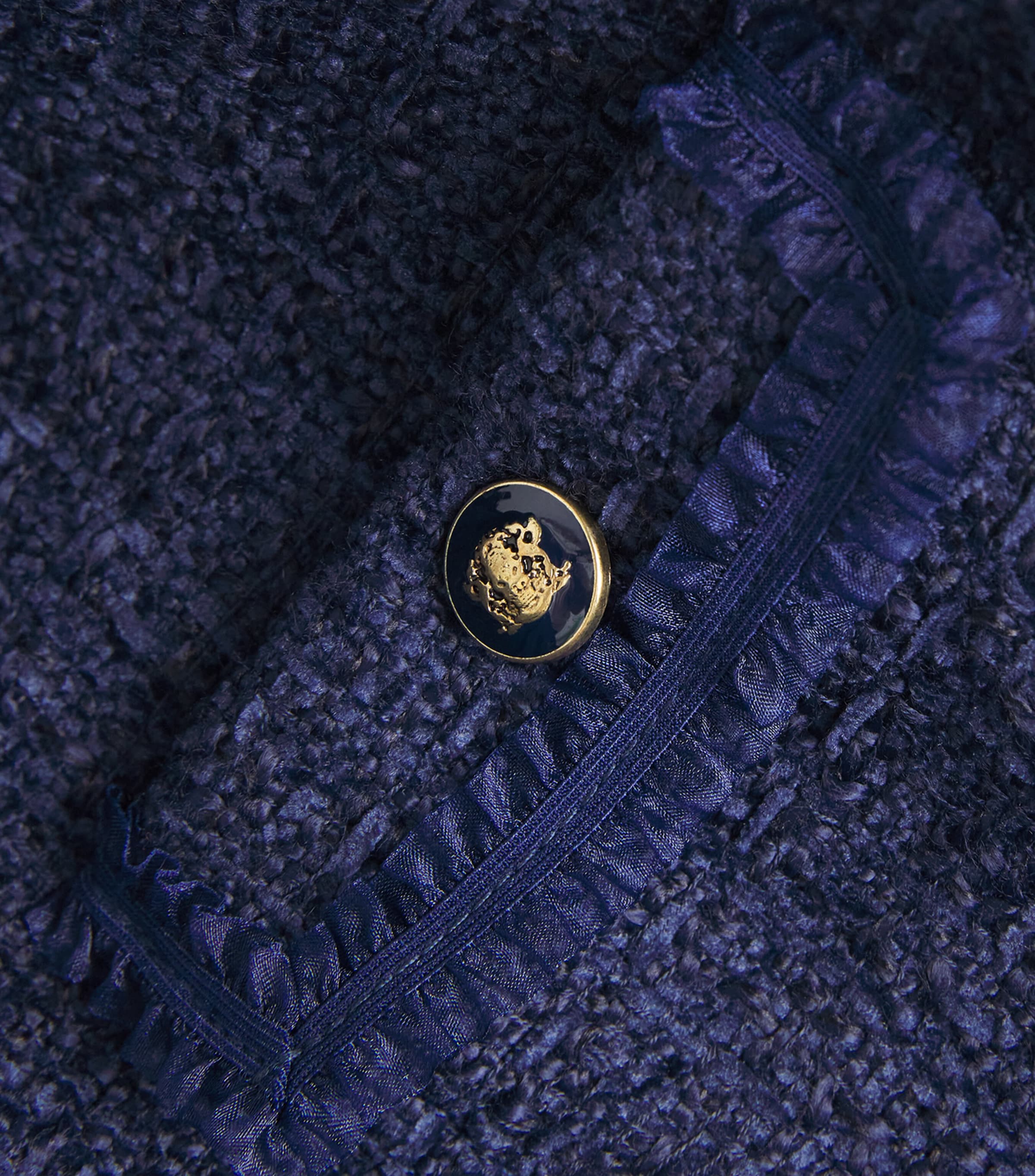 Tweed Mini Dress NAVY BLUE Image 5