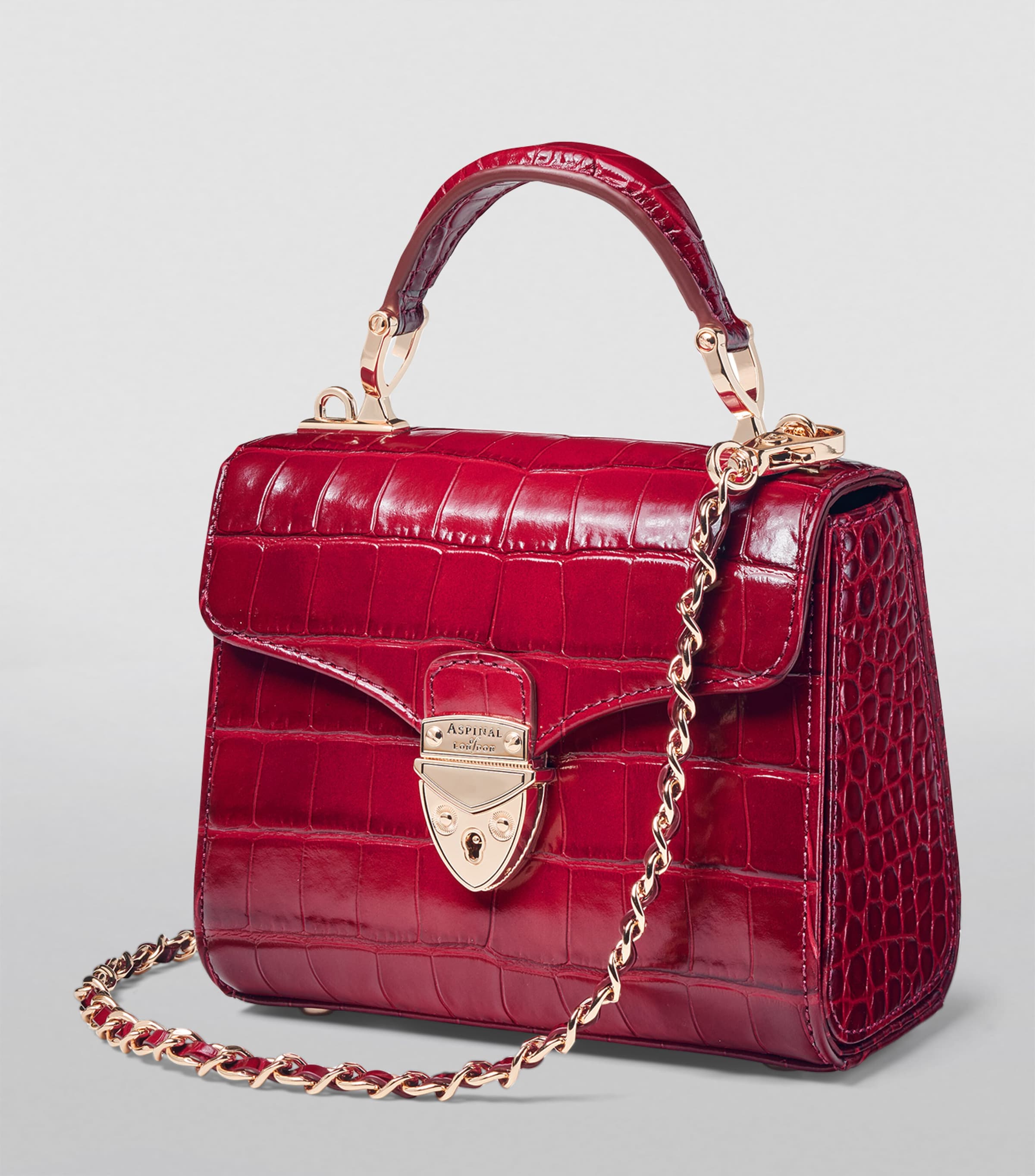 Mini Mayfair Top-Handle Bag CHERRY Image 5