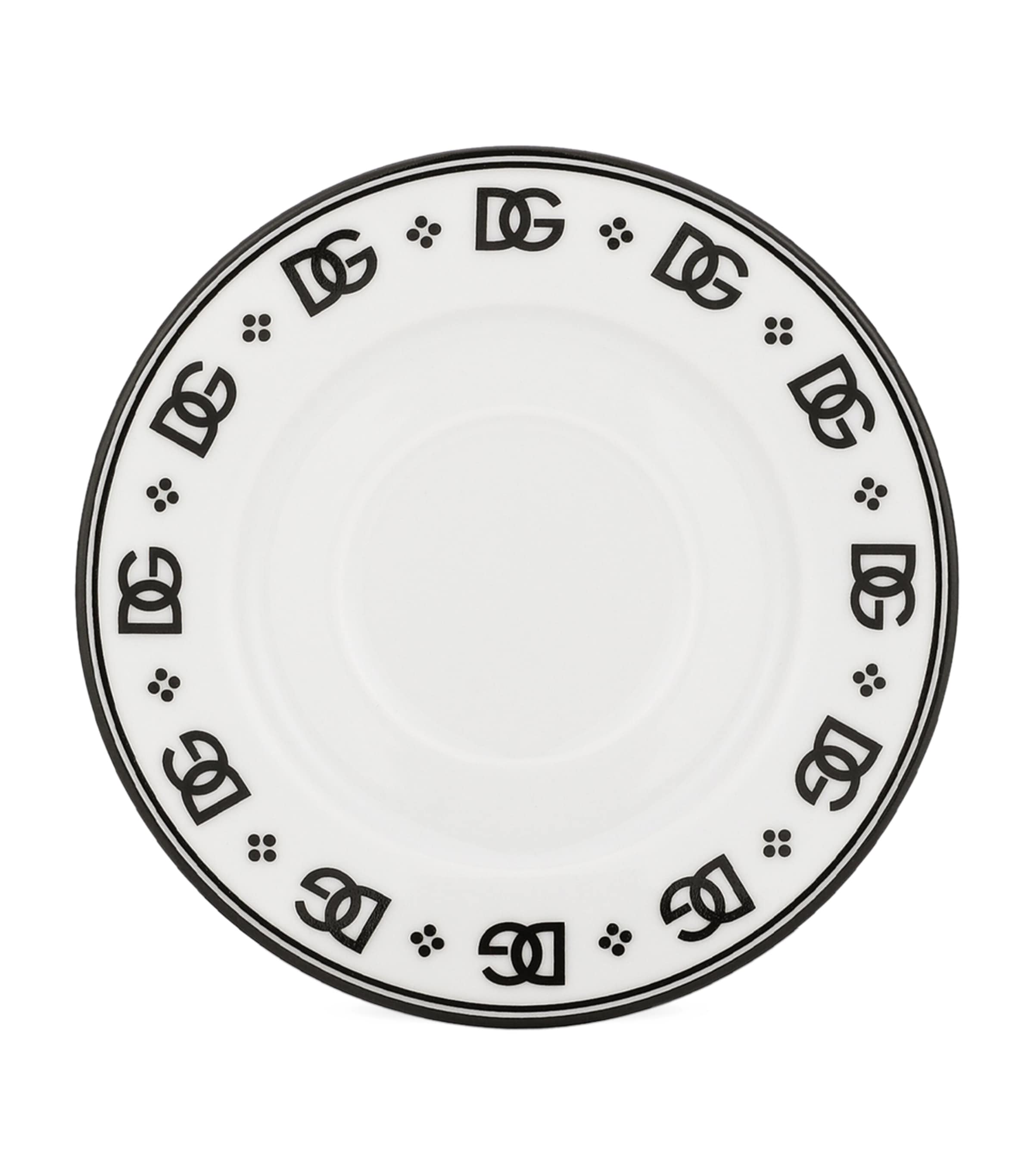 DG Logo Coffee Cups and Saucers (Set of 2) U0082-DG LOGO BORDO Image 4