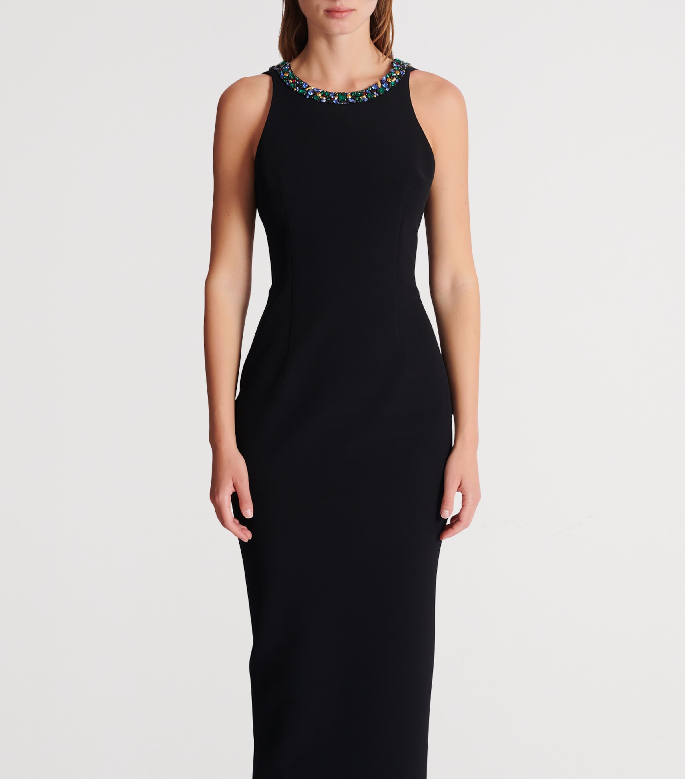 Embellished Halterneck Gown EAH NOIR/MULTICO Image 4