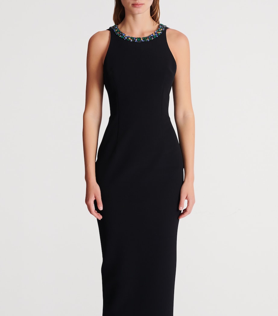 Embellished Halterneck Gown EAH NOIR/MULTICO Image 4