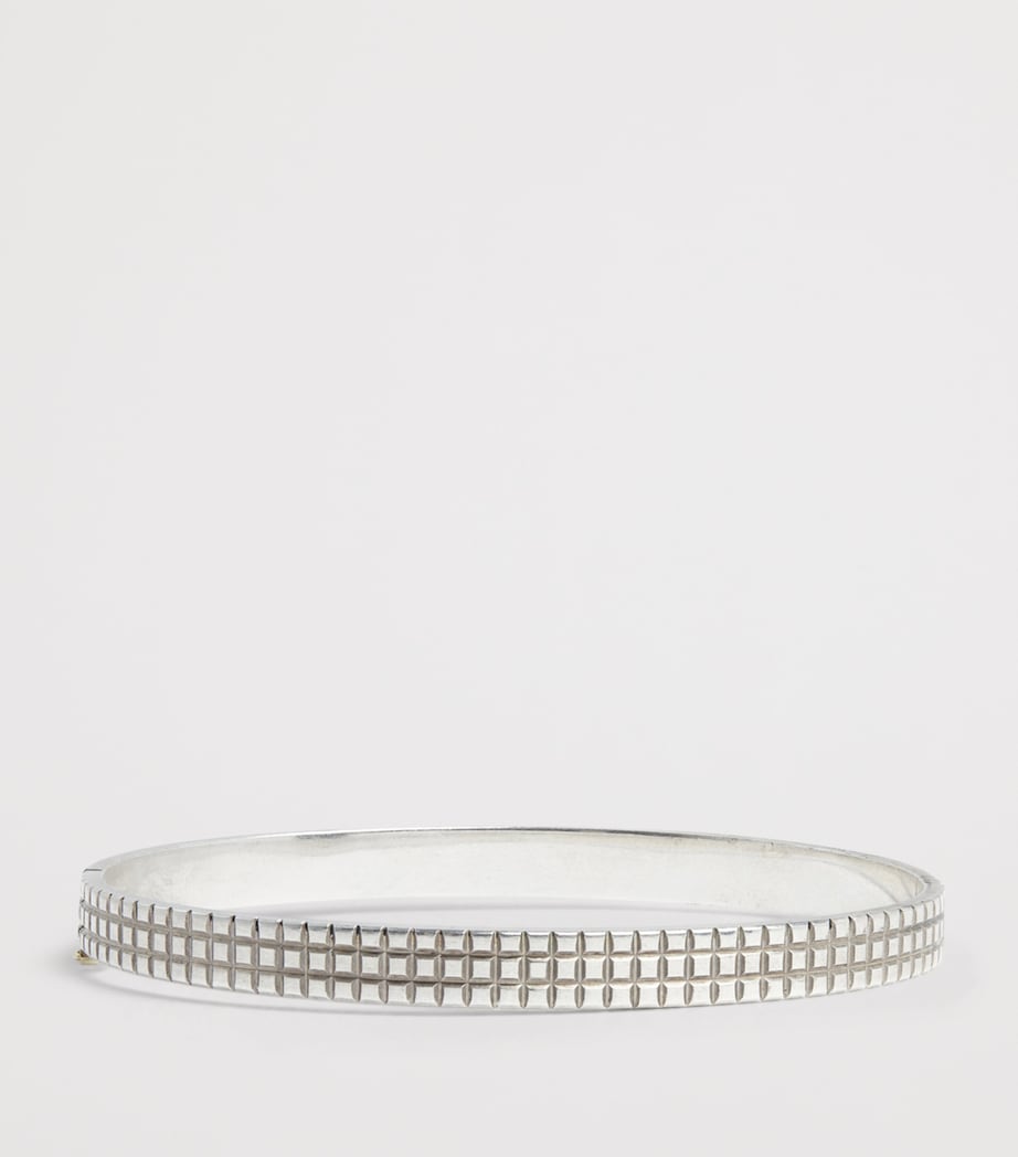Sterling Silver Hobnail Bracelet 040SILVER Image 2