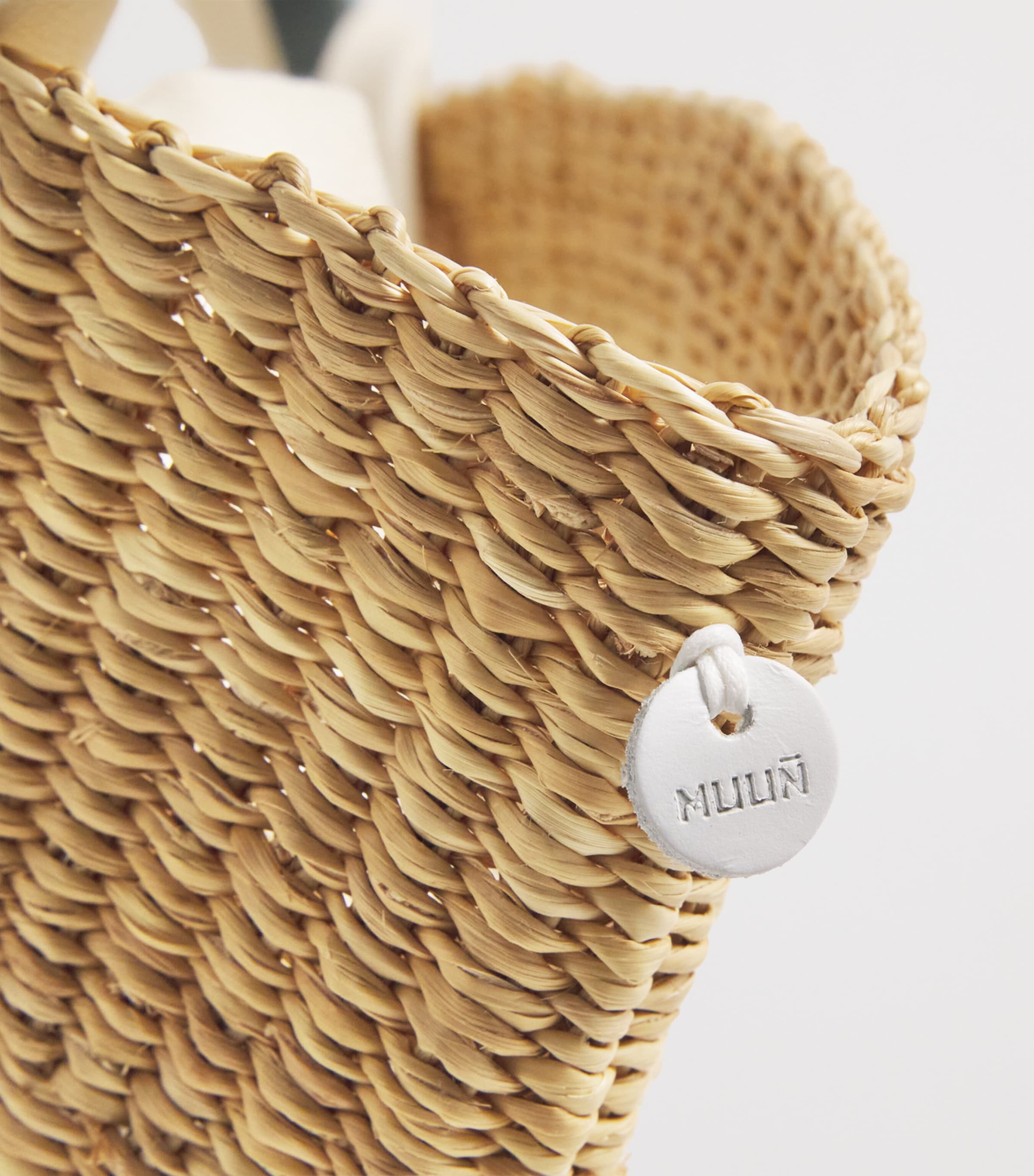 Small Straw Sophie Tote Bag NATURAL Image 4