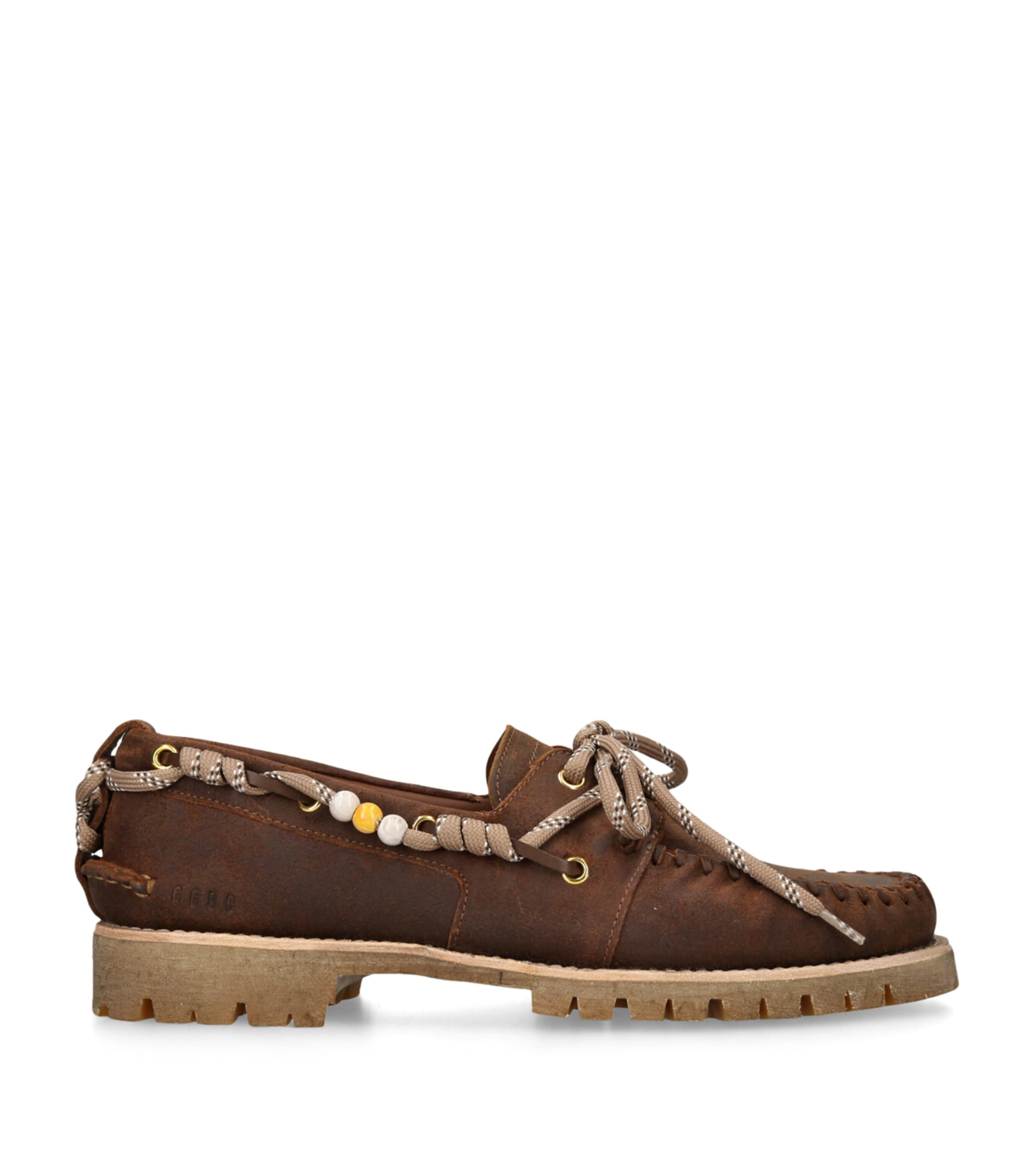 Golden Goose Suede Cruise Boat Shoes Brown Image 1