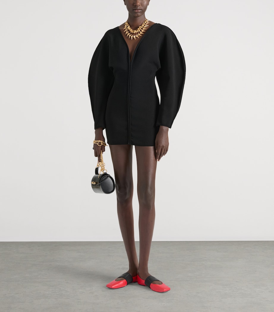 Givenchy Womens Cocoon Mini Dress Black Image 2