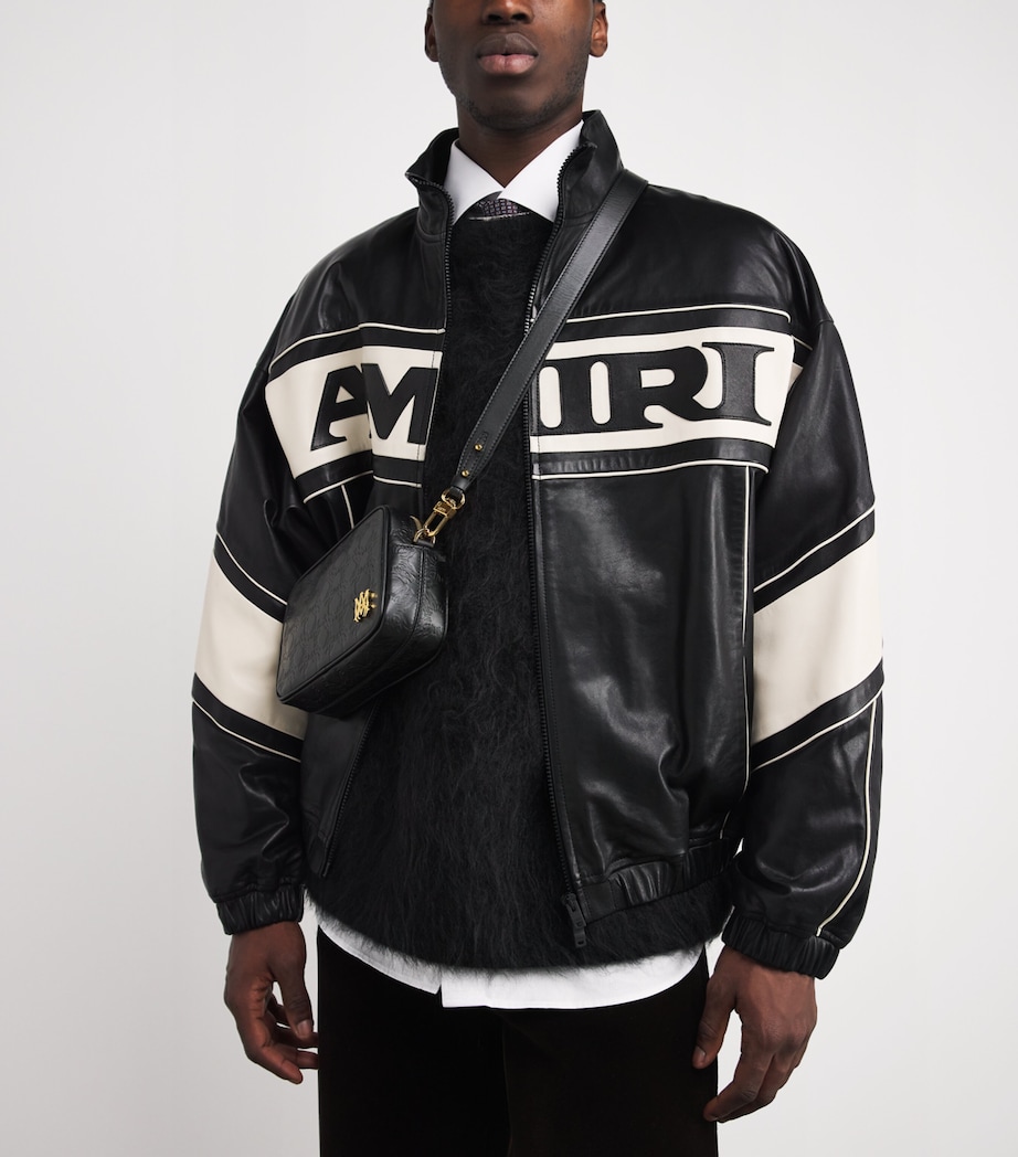 Leather MA Quad Camera Case BLACK Image 5