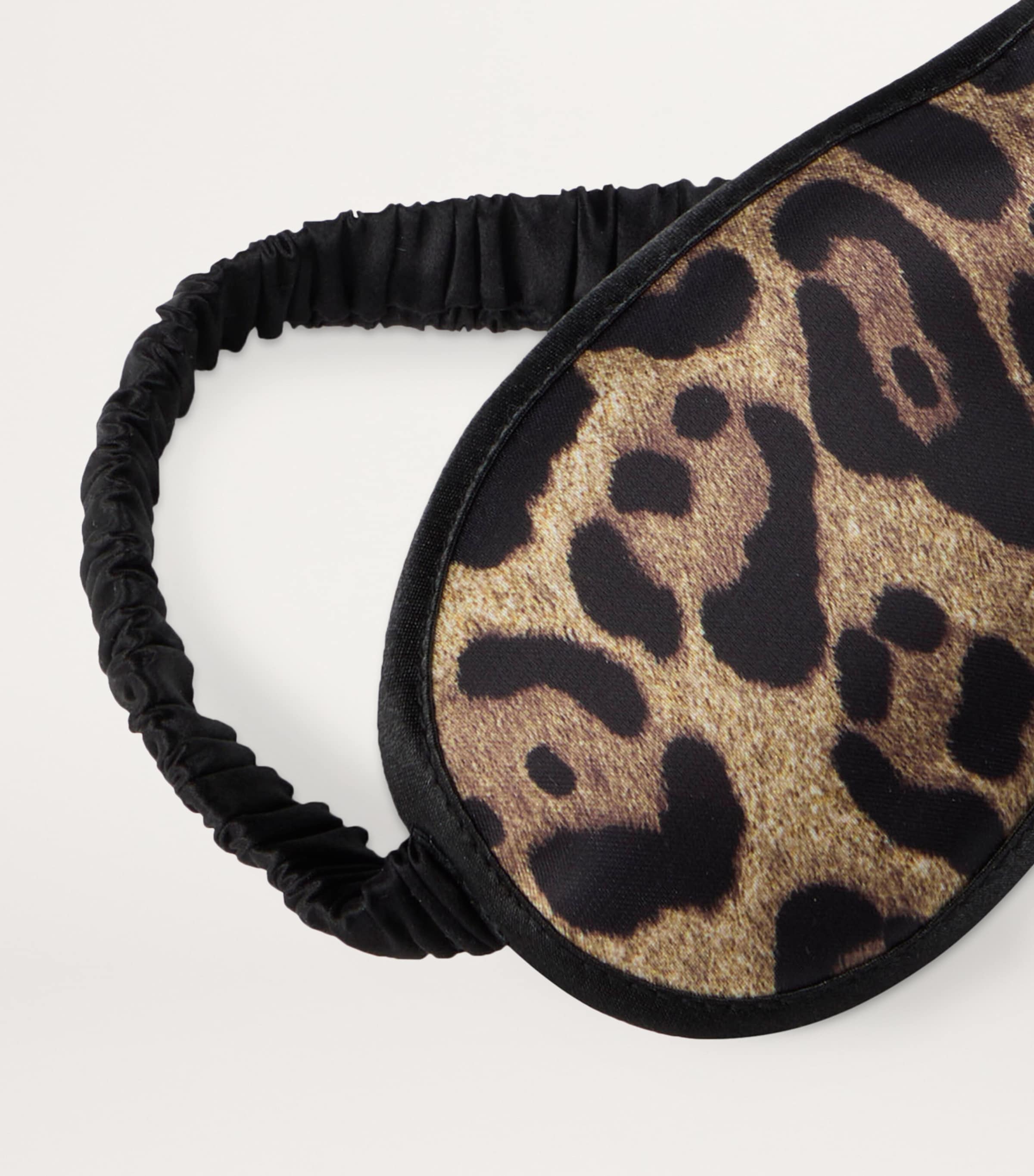 Leopard Slippers and Sleep Mask Travel Set UL027-LEO Image 3