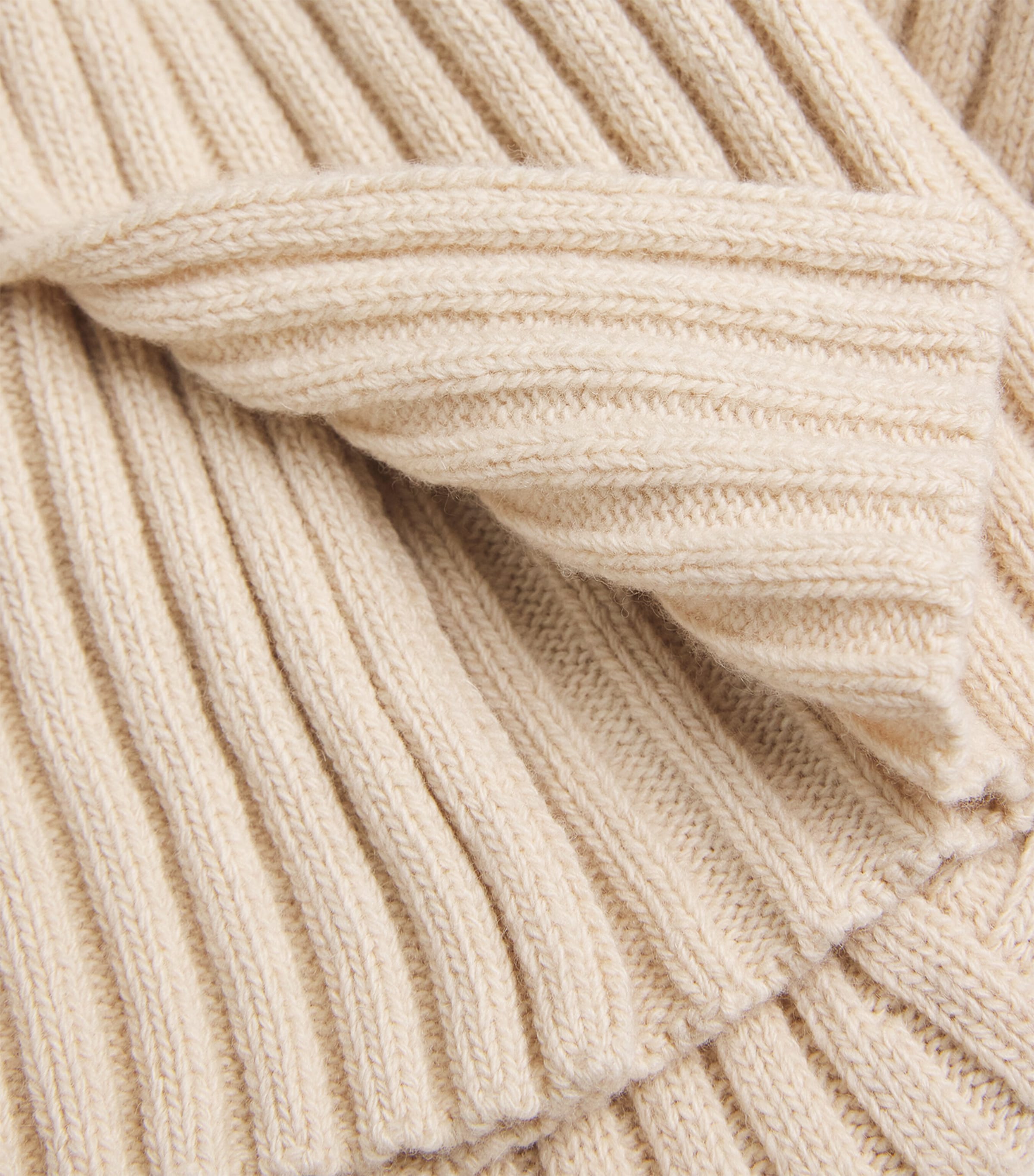 Victoria Beckham Womens Wool-Cashmere Ribbed Sweater Elderflower Image 6