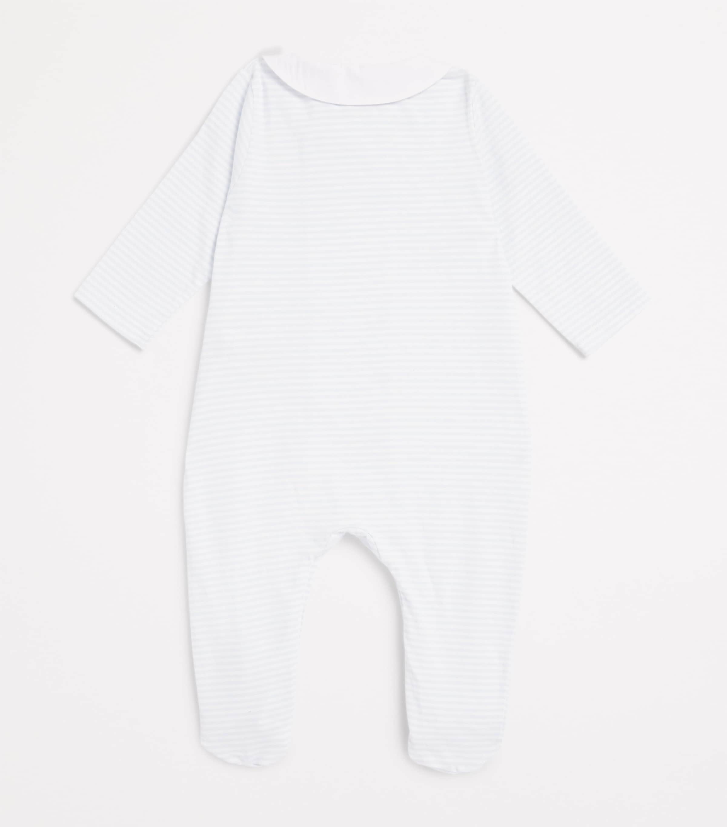 Tartine et Chocolat Cotton Embroidered All-In-One (0-24 Months) Ciel Image 2