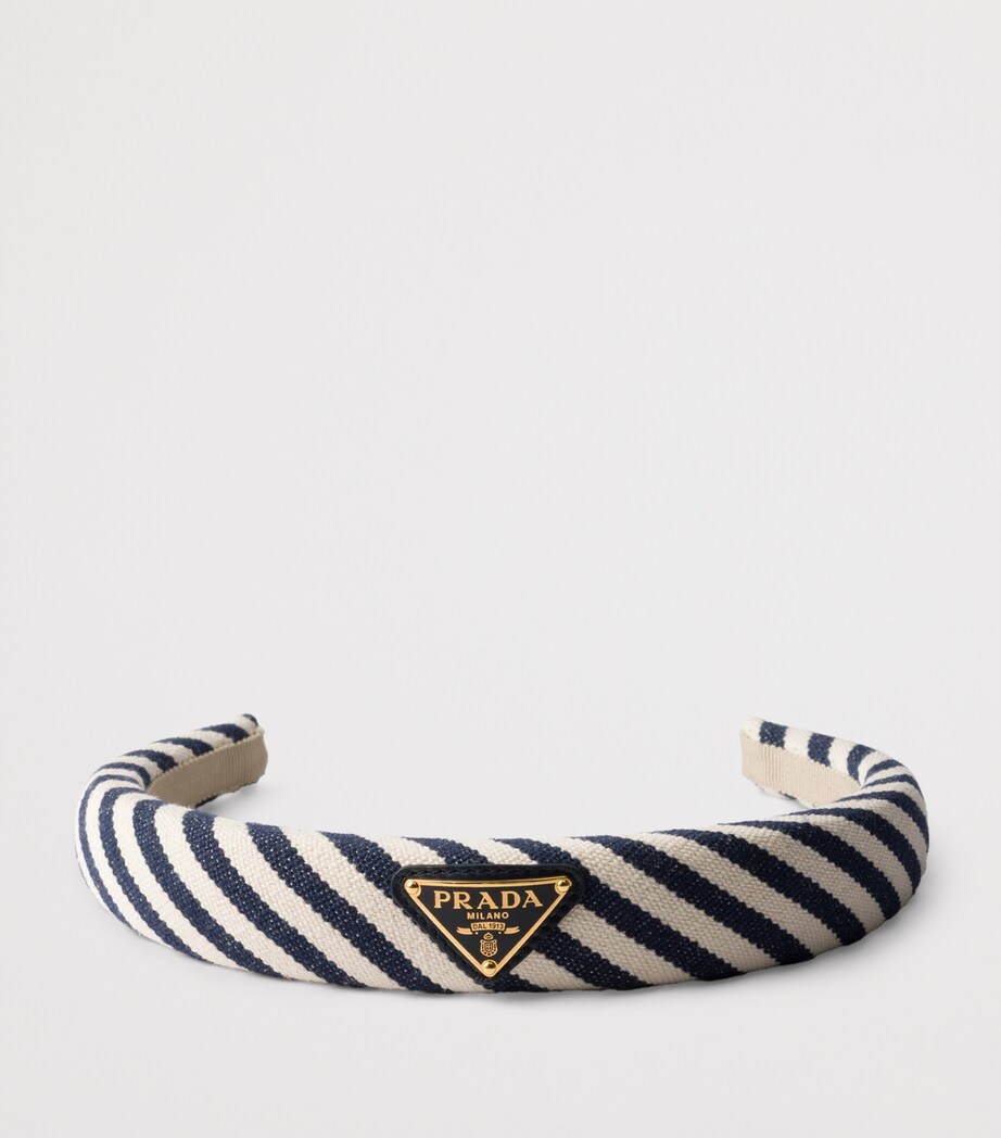 Prada Cotton Stripe Headband Image 2