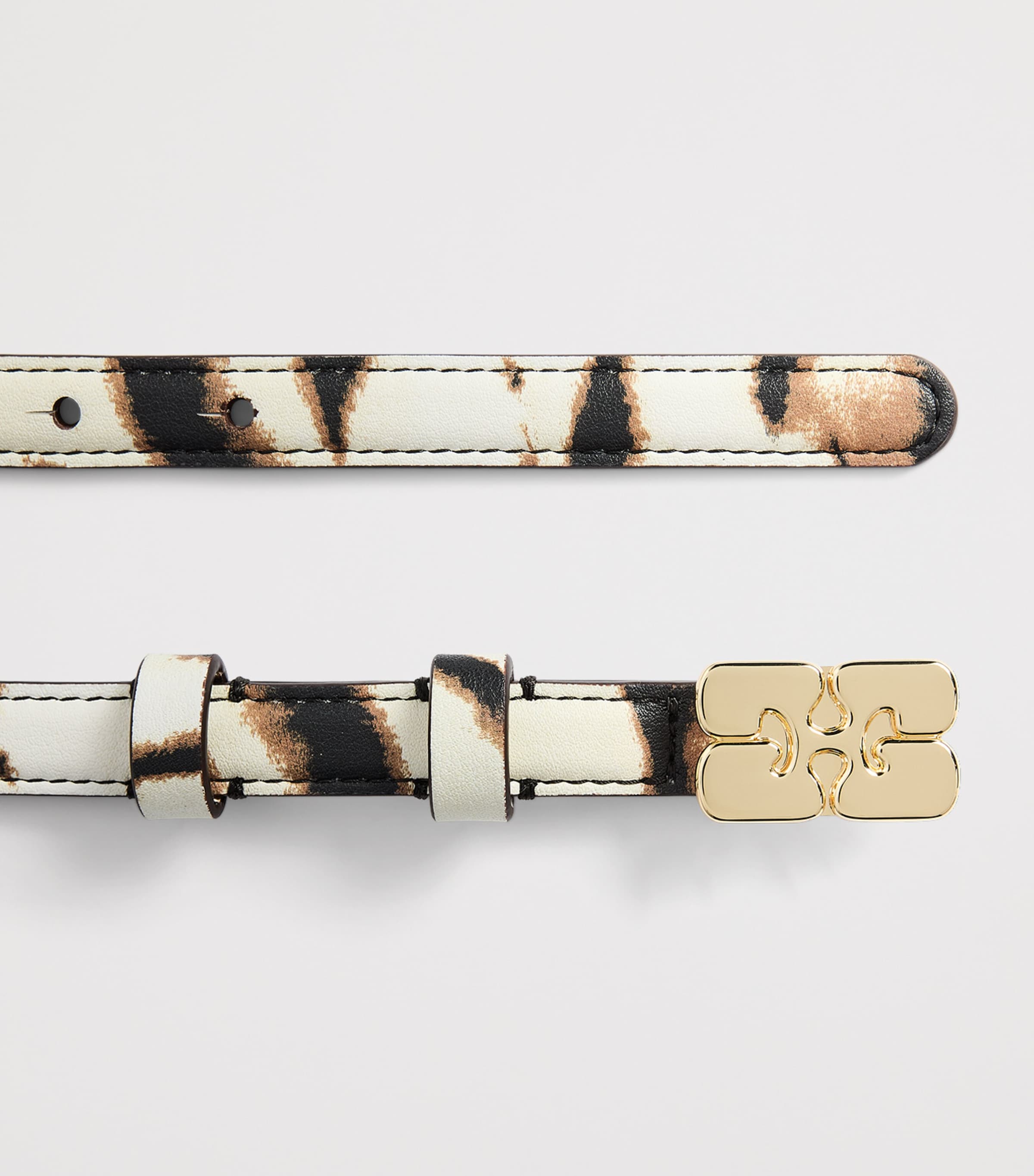 GANNI Small Kat Belt Egret Image 3