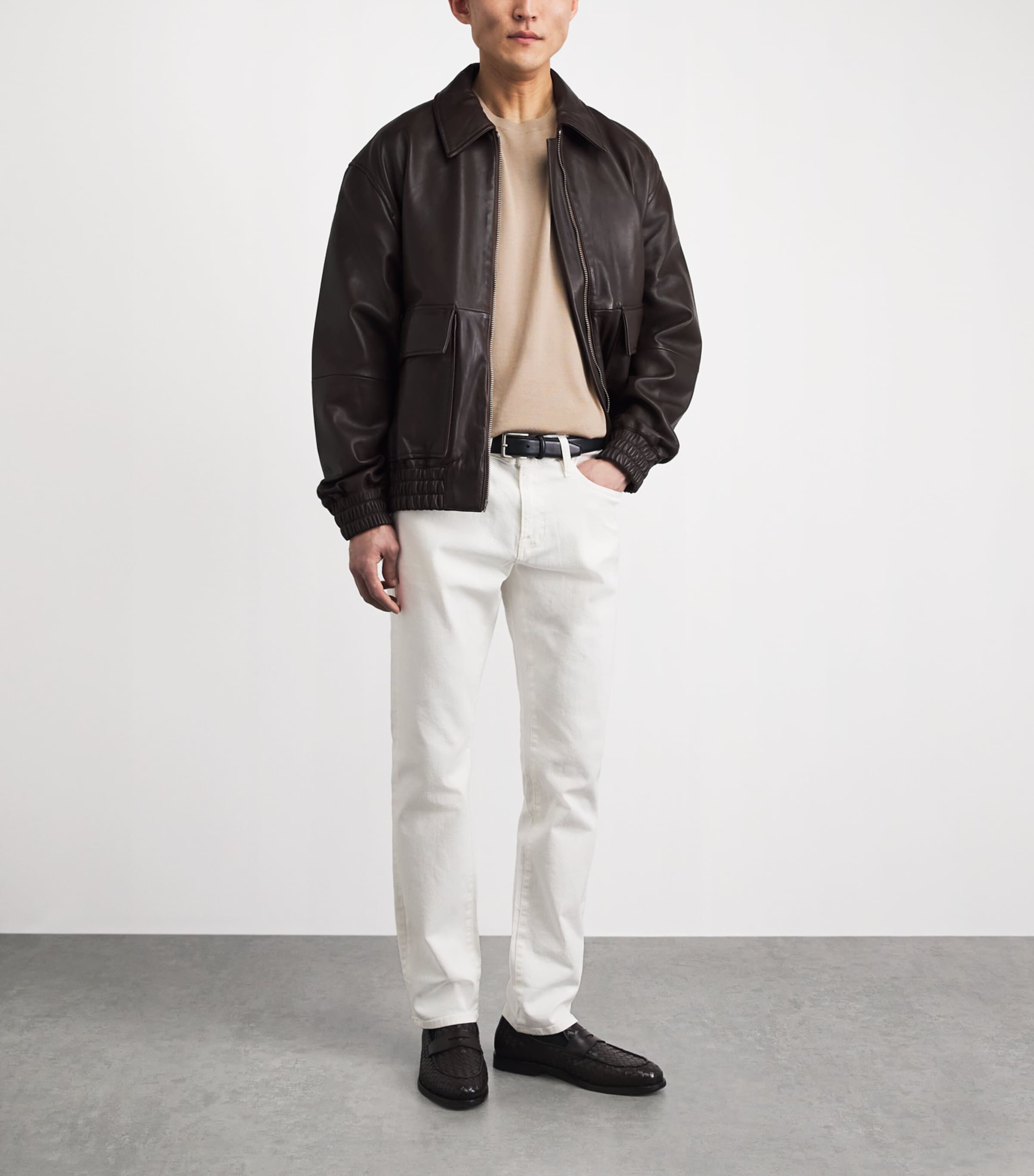 FRAME Mens L'Homme Slim Jeans Whsw Whisper White Image 2