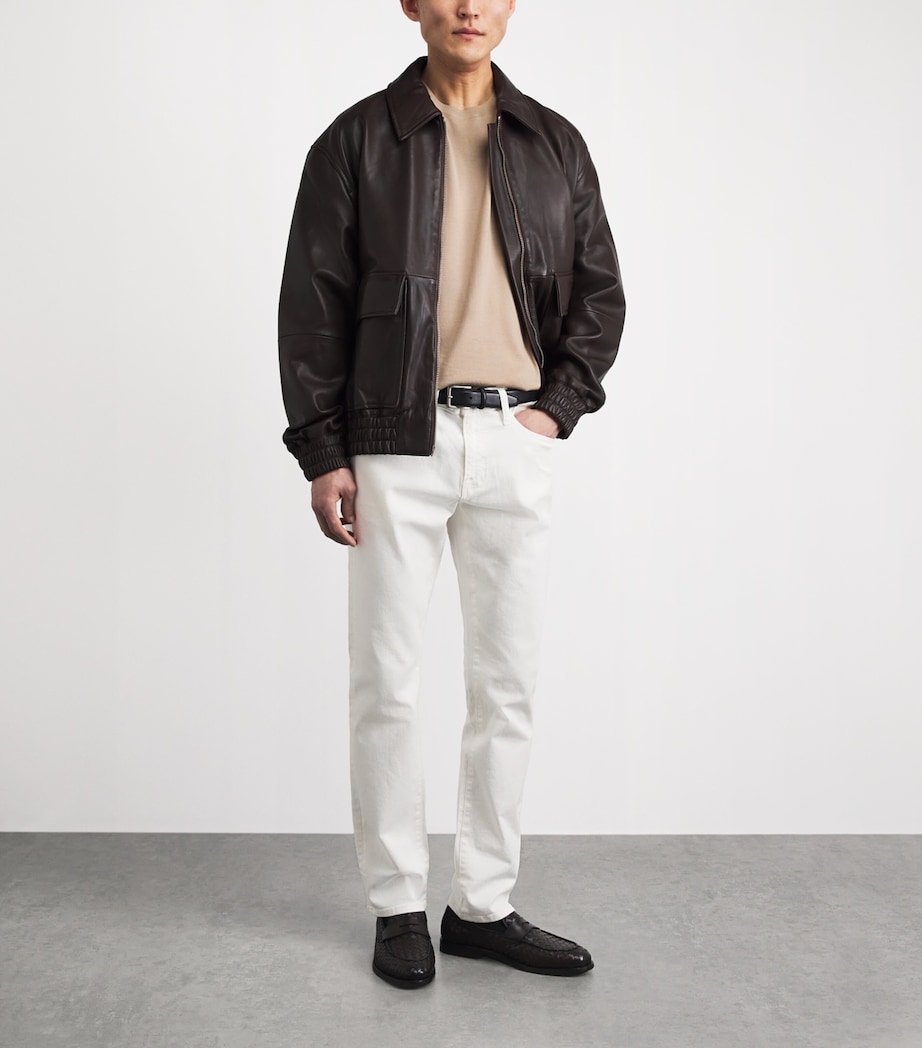 FRAME Mens L'Homme Slim Jeans Whsw Whisper White Image 2