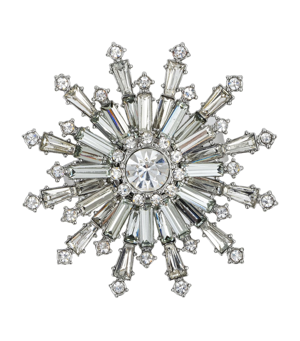 Set of 4 Crystal Snowflake Napkin Rings
