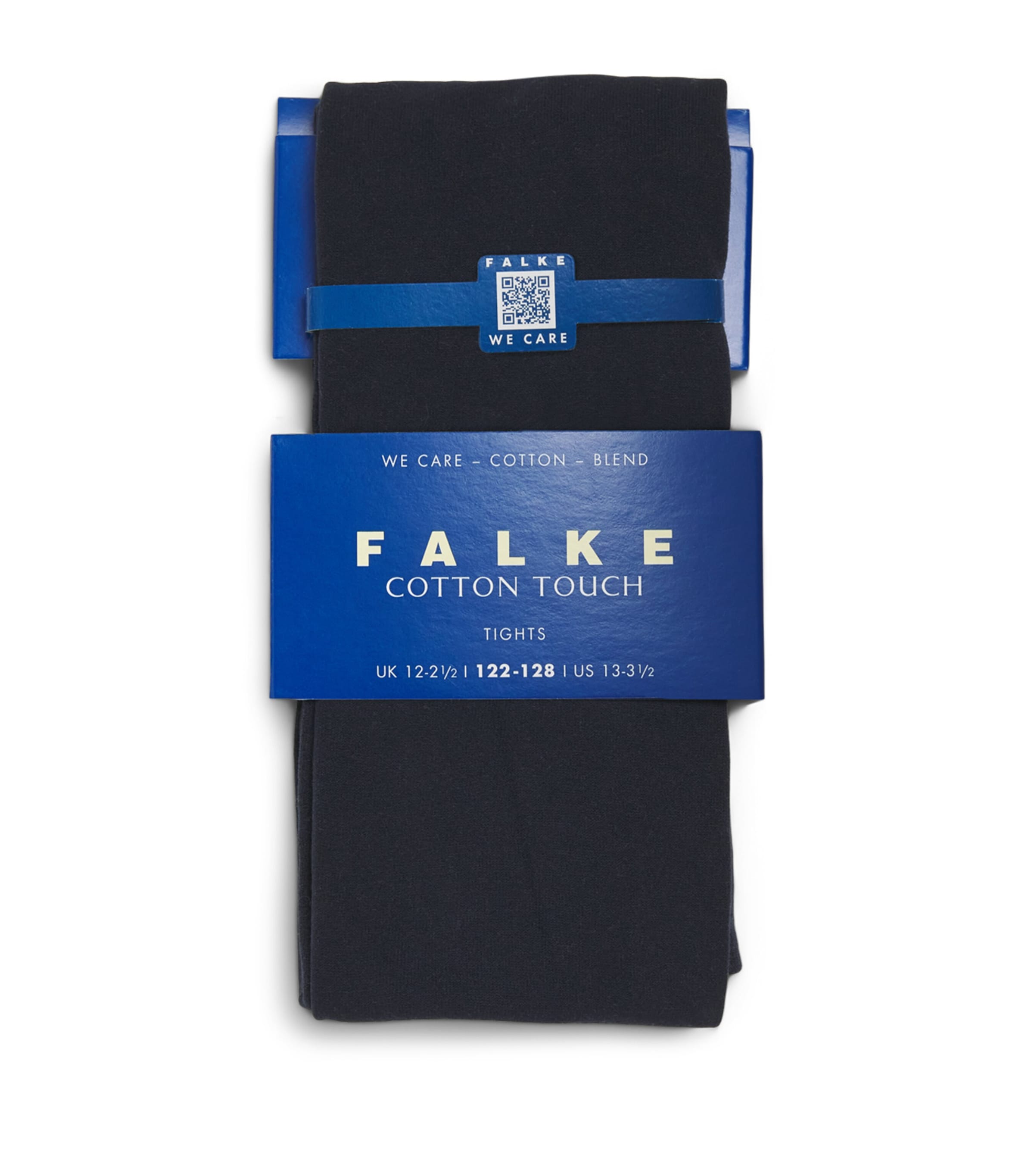 Shop Falke Cotton-touch Tights In Navy