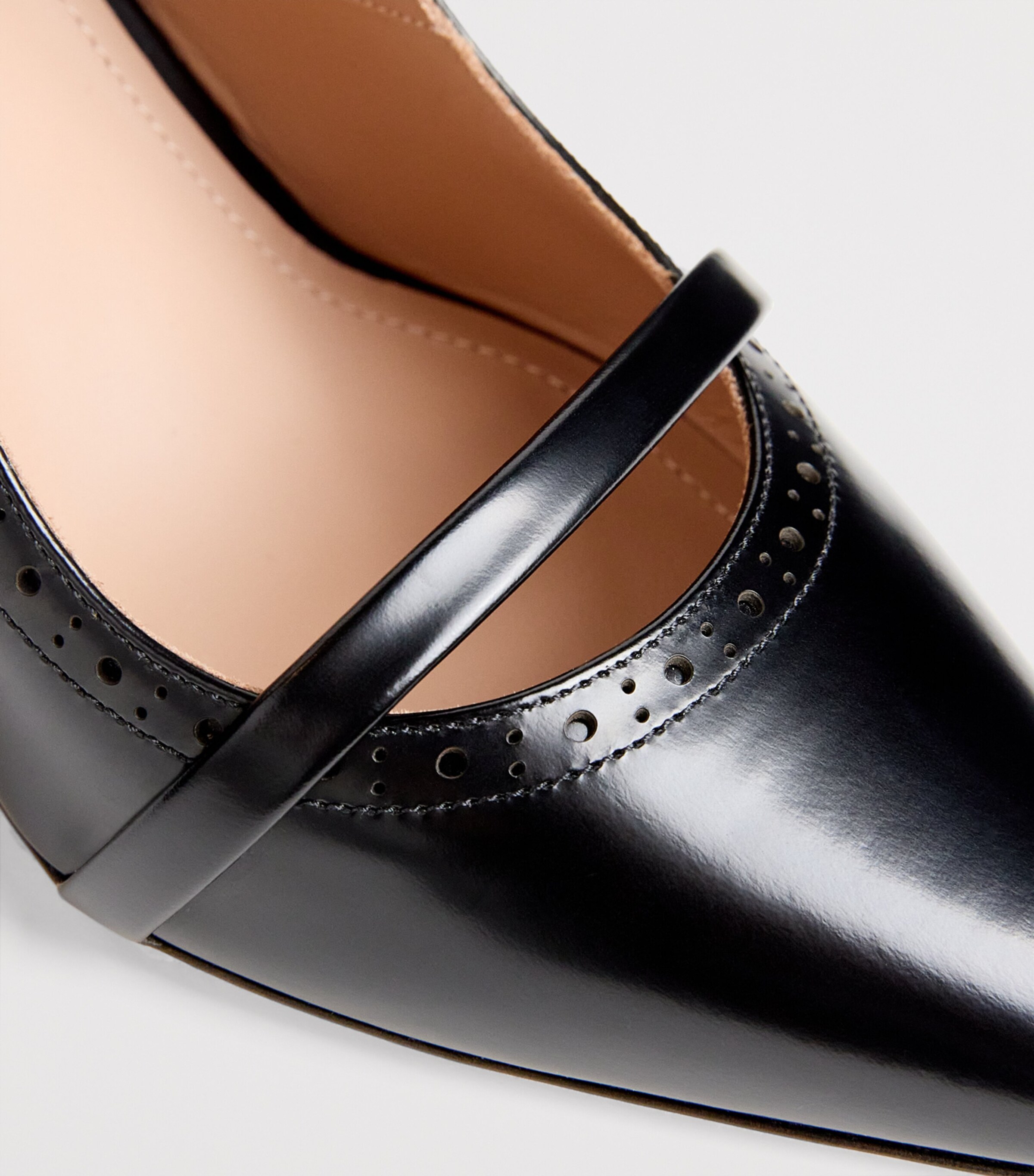 Leather Maureen Mules 85 BLACK Image 7