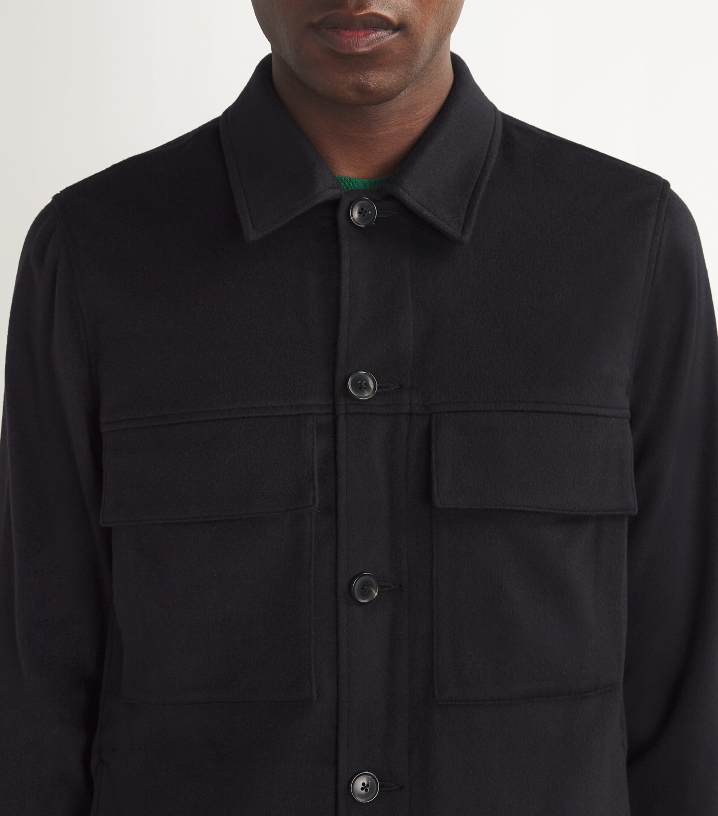Cashmere Overshirt 49 VERY DARK NAVY Image 6