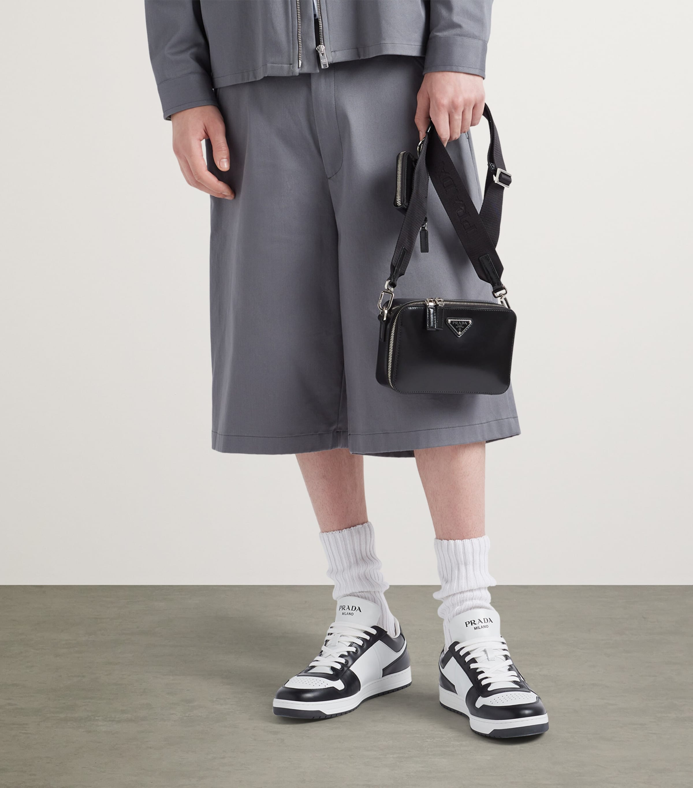 美品 prada sports square leather sneaker 美品 prada sports square leather sneaker