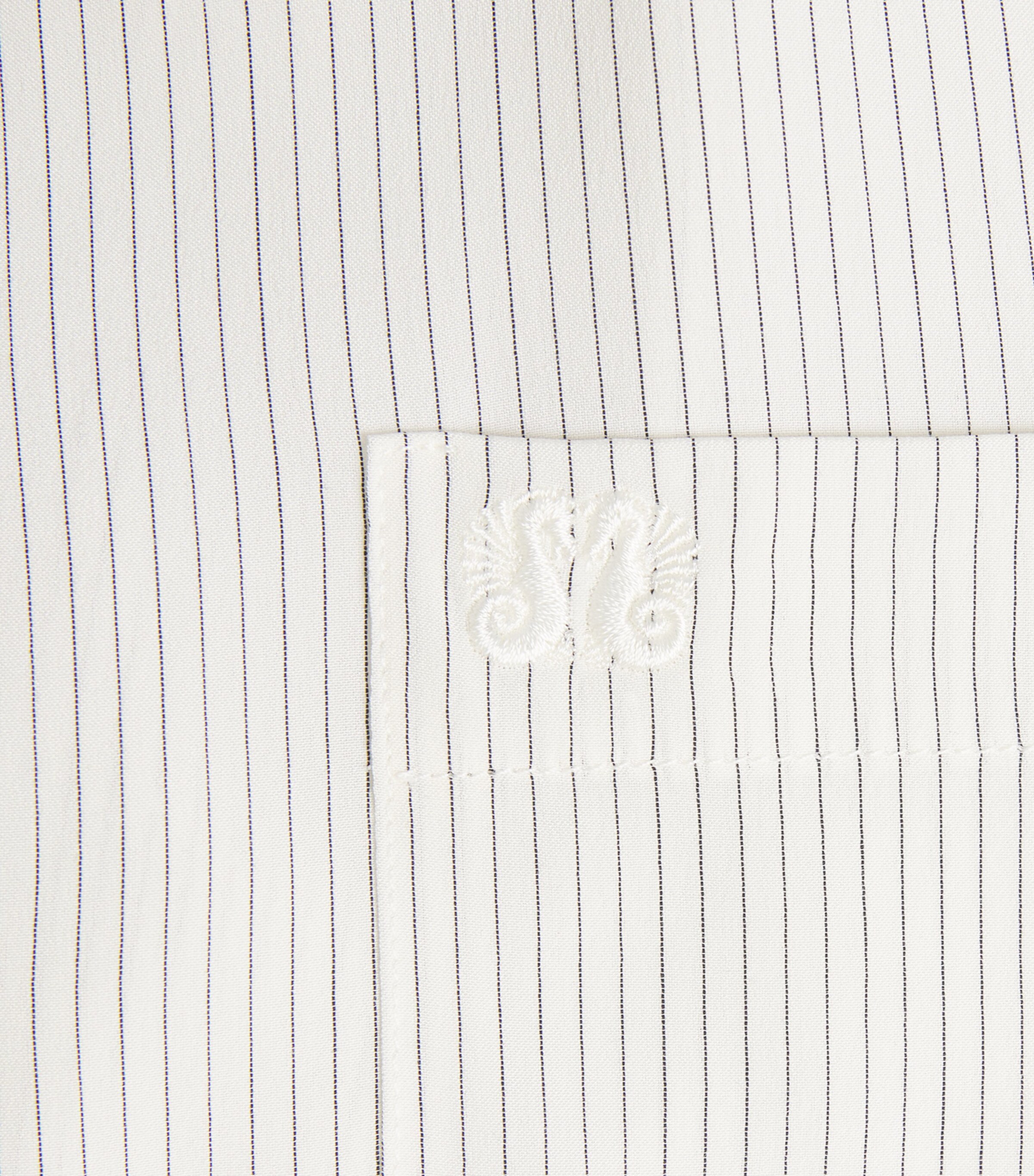 Blazé Milano Womens Silk Stripe Shirt Navy Stripe Image 5