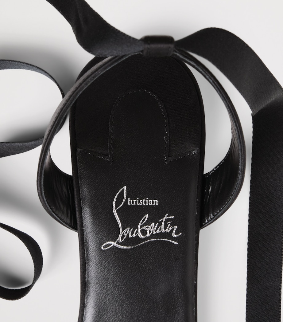 Christian Louboutin Cassia Lace-Up Satin Ballet Flats Image 5
