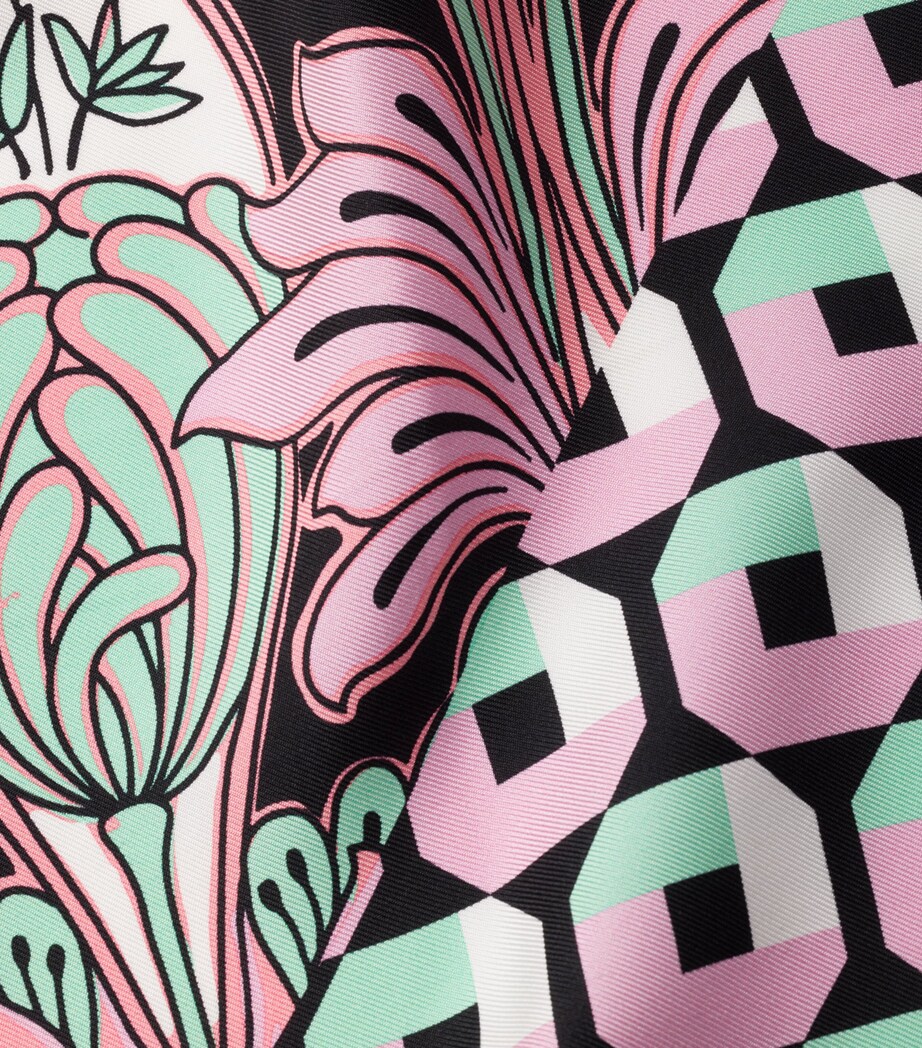 Silk Twill Printed Scarf F038O Image 3