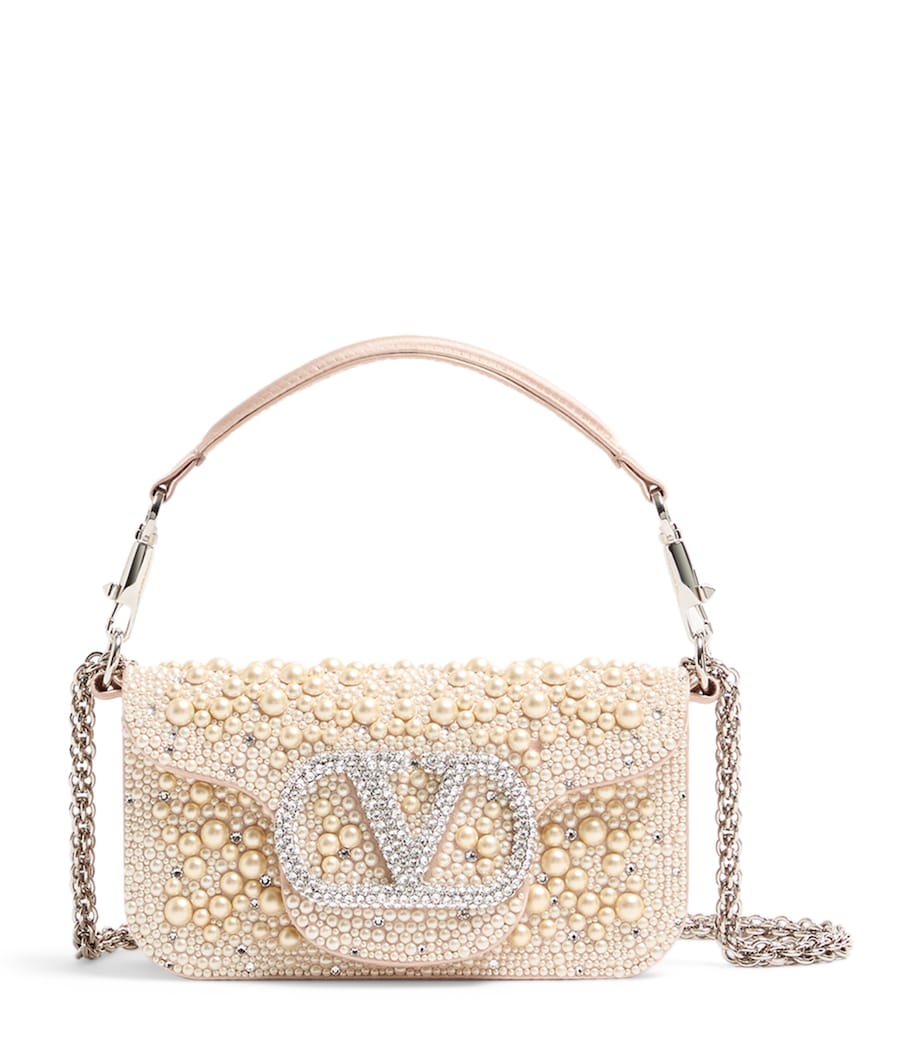 Valentino Garavani Small Embellished Locò Shoulder Bag Ddy Image 1