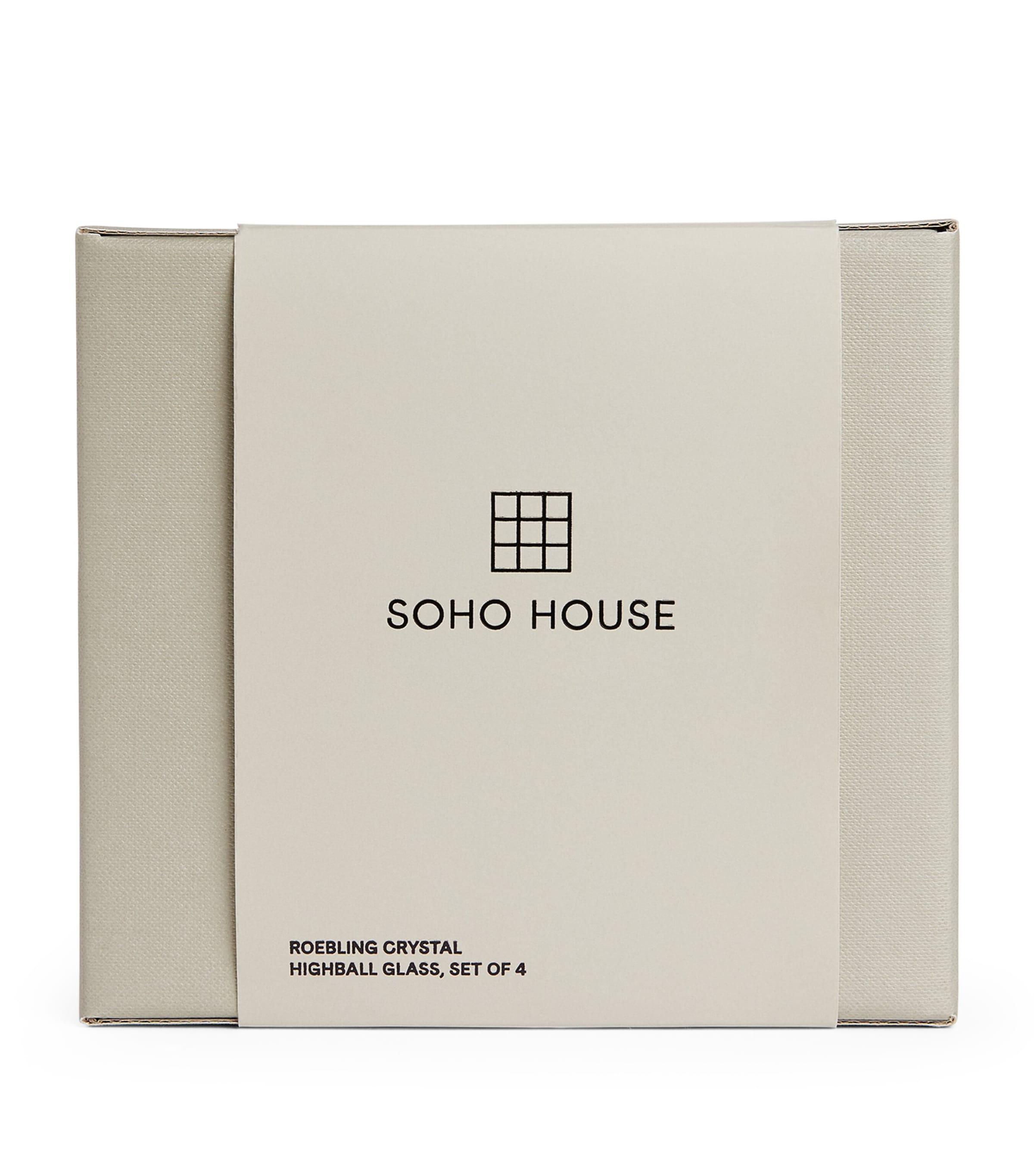 Soho Home Set of 4 Roebling Highball Glasses (350ml) Clear Image 2