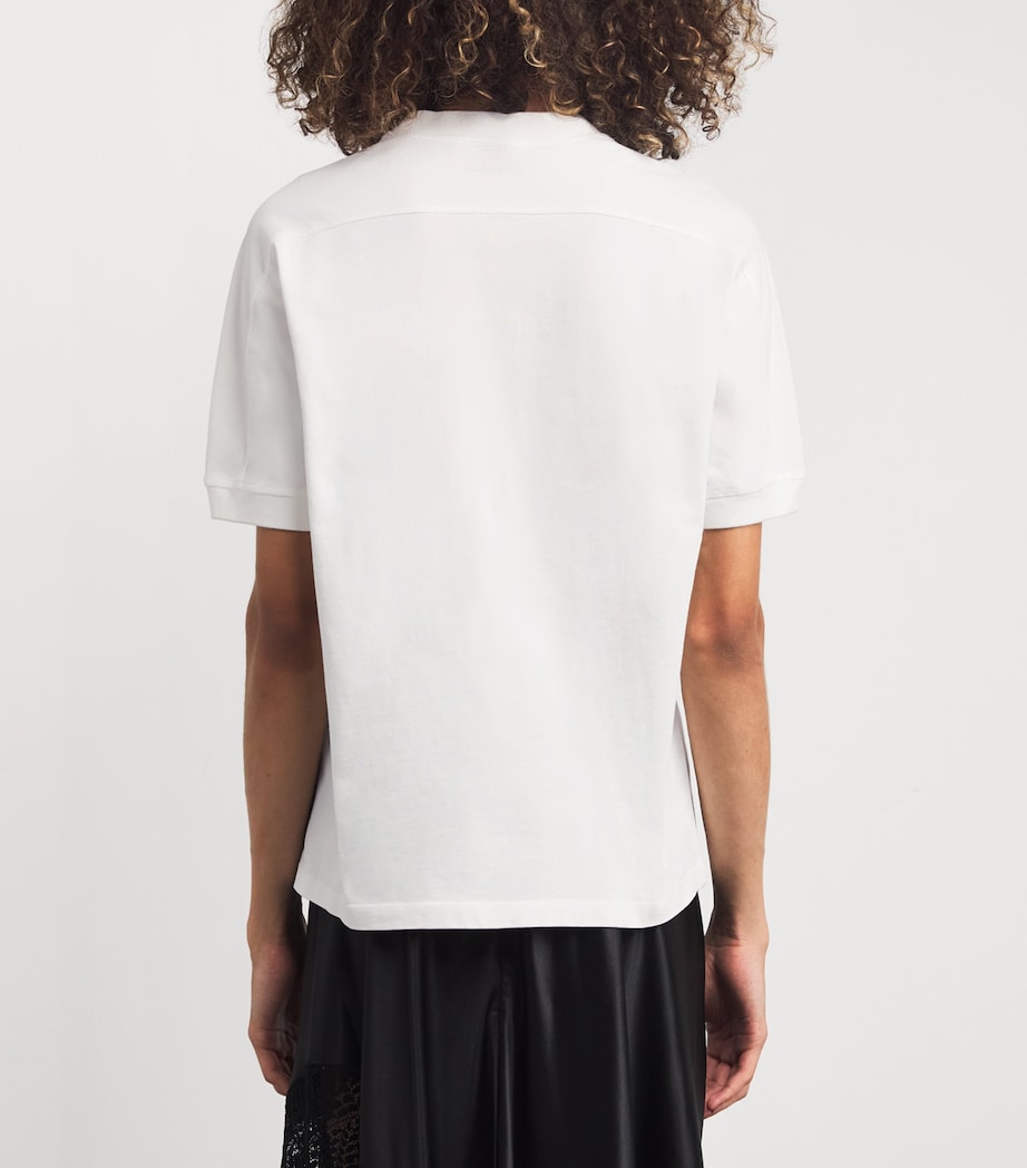 Cotton Monogram T-Shirt IVORY Image 4