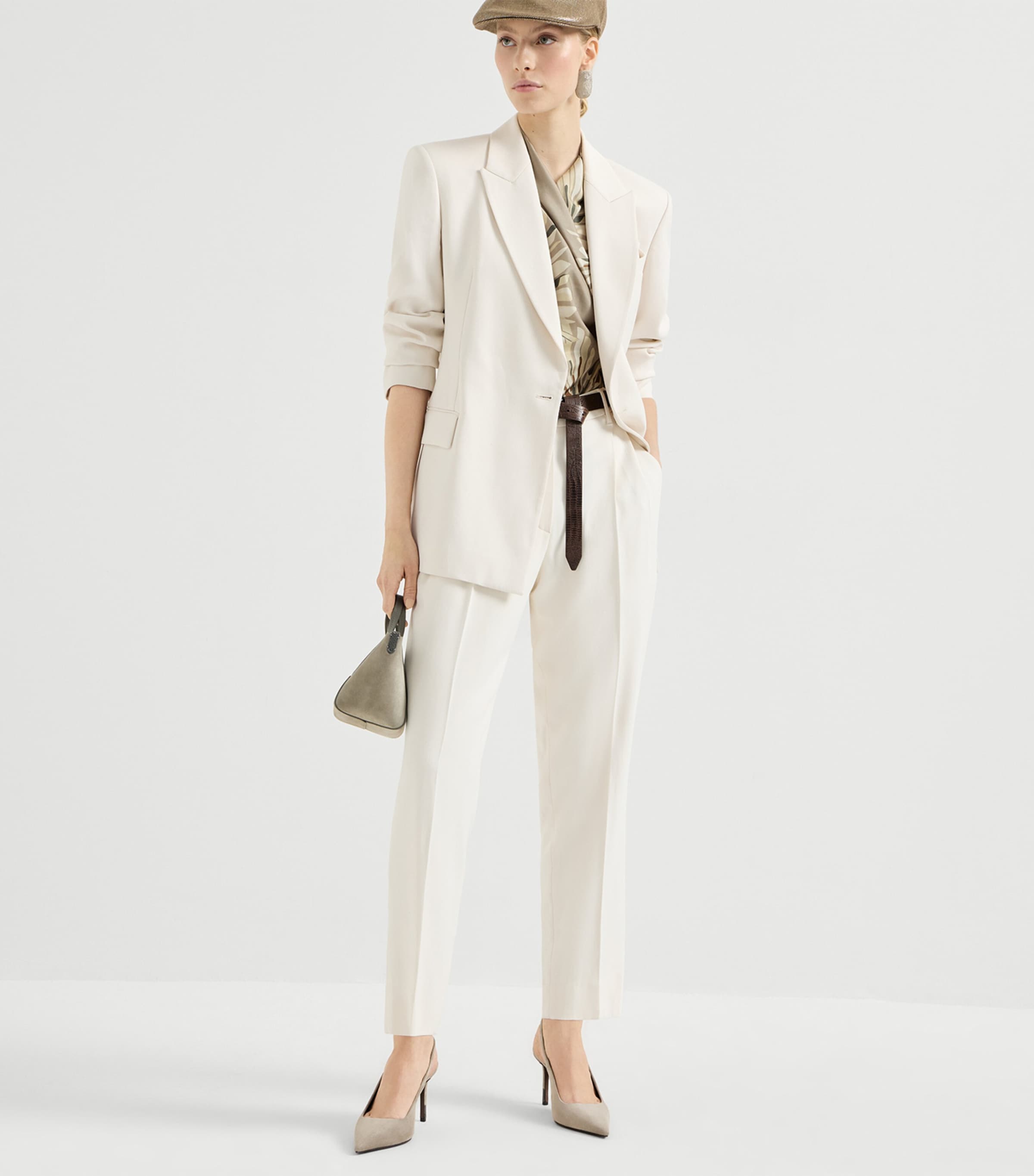 Brunello Cucinelli Womens Comfort Viscose Couture Twill Blazer Image 2