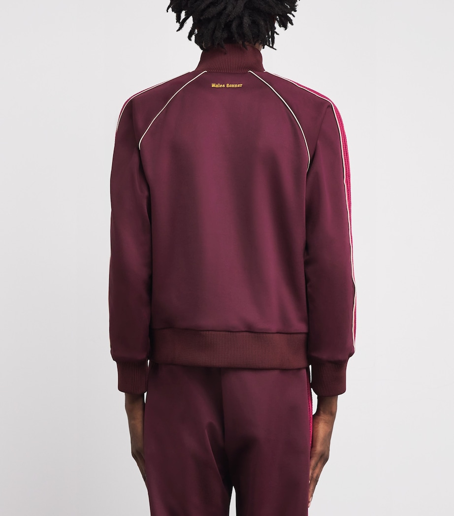Knit-Trim Essence Track Jacket BURGUNDY Image 4