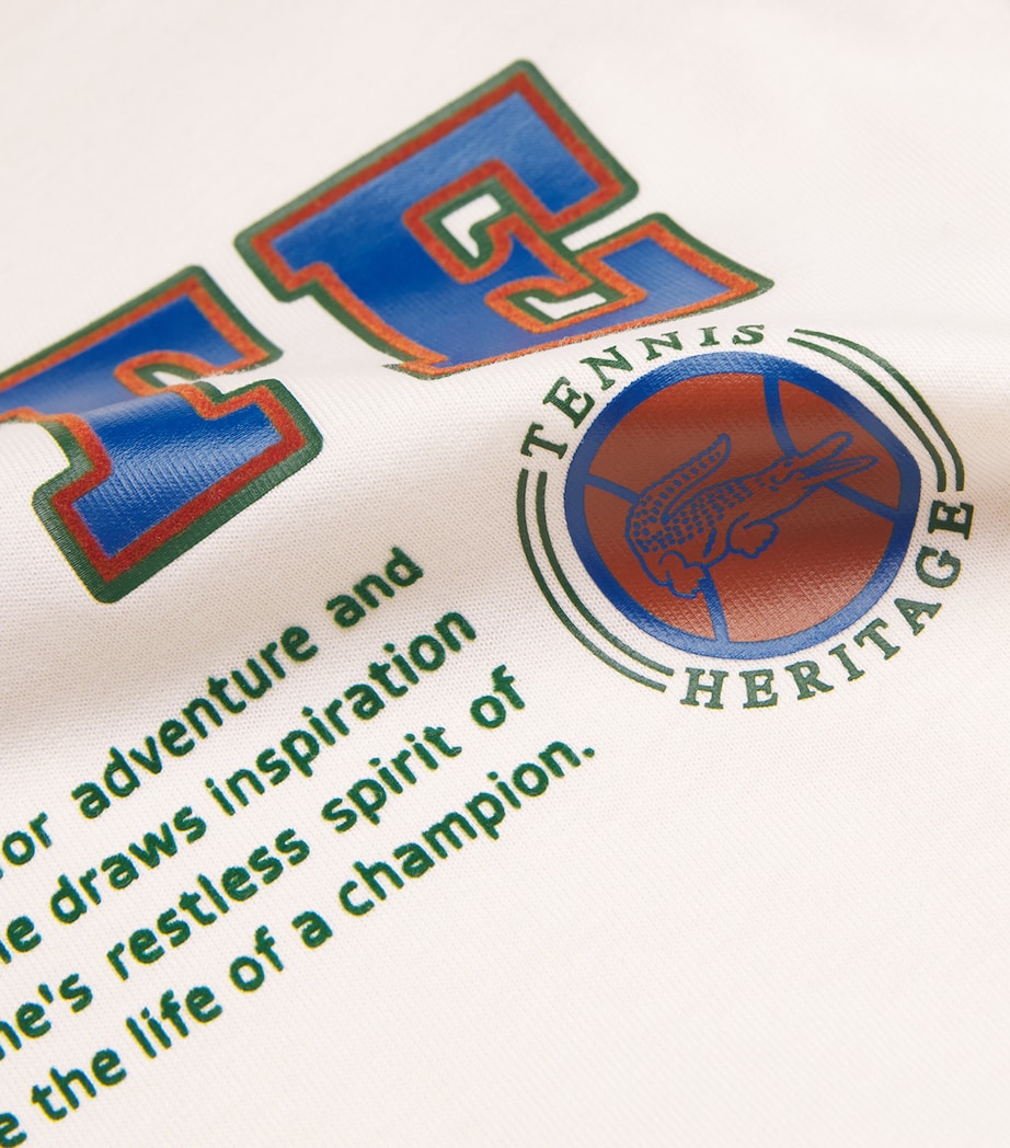 Cotton Logo T-Shirt CREAM Image 5