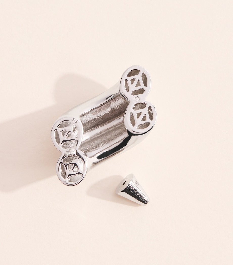 Eddie Borgo Silver-Plated Torsade Stud Earrings Silver Image 5