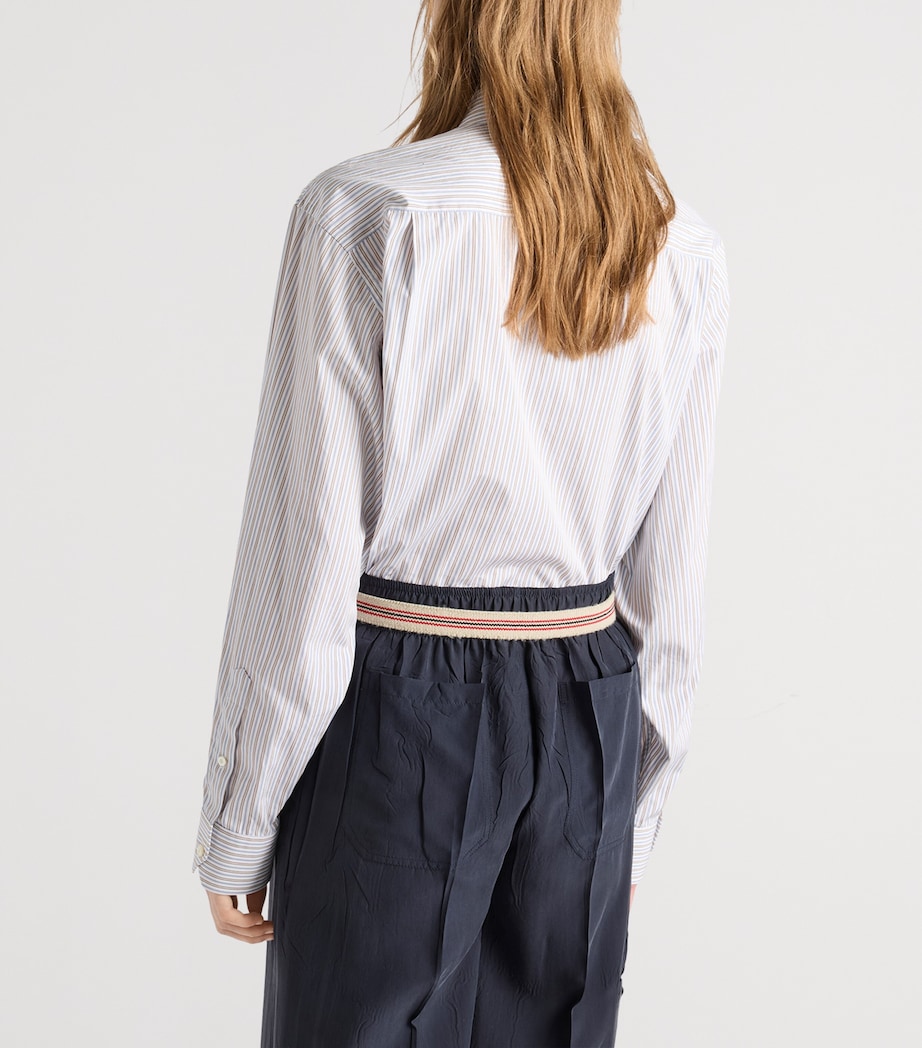 Prada Womens Cotton Poplin Oversized Shirt Image 4