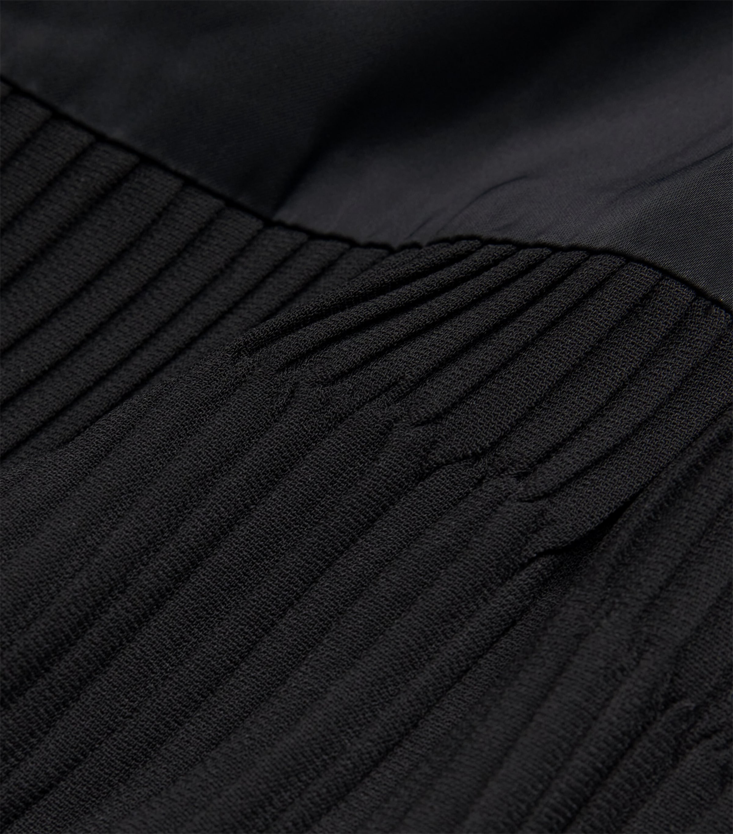 Pleated Midi Dress BLACK Image 5