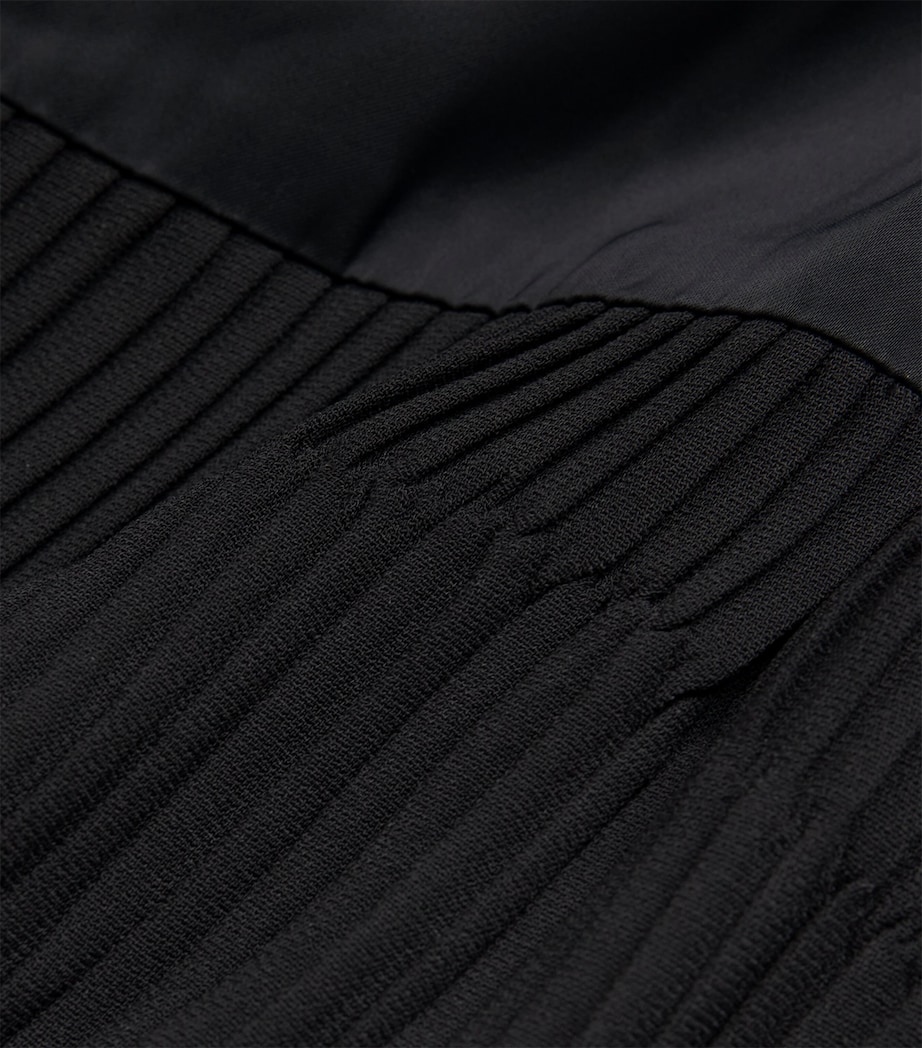 Pleated Midi Dress BLACK Image 5