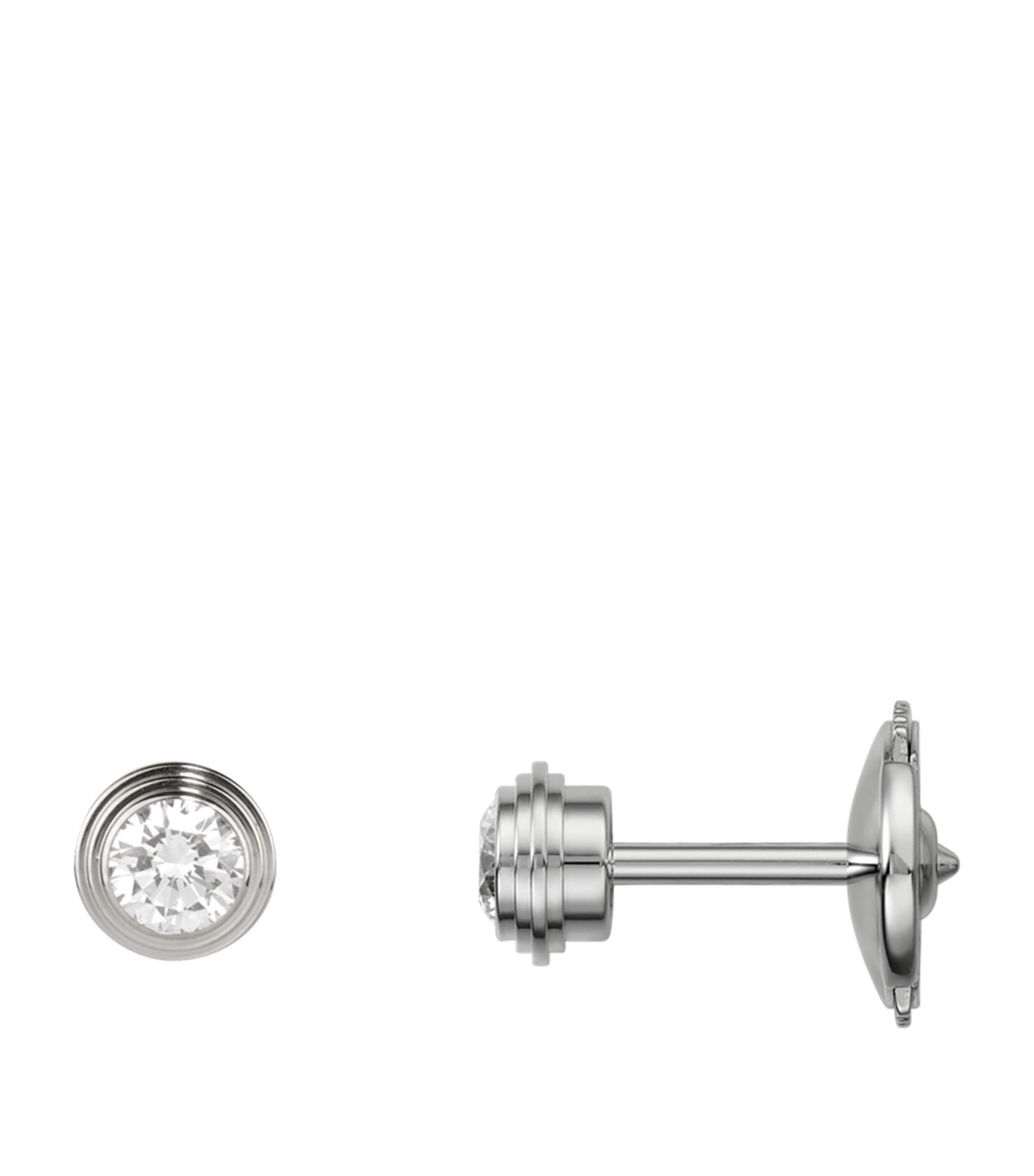 Cartier Medium White Gold and Diamond Cartier d'Amour Earrings White Gold Image 4