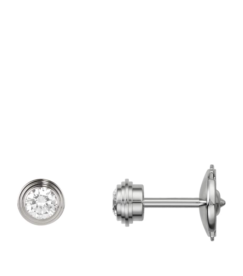 Medium White Gold and Diamond Cartier d'Amour Earrings WHITE GOLD Image 4