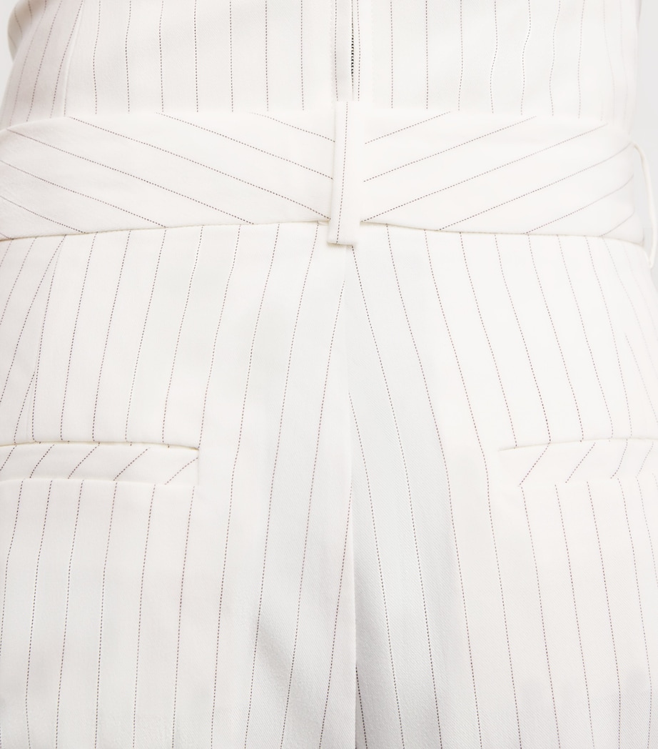 Stripe Essential Suiting Trousers CHESTNUT PIN STRIPE Image 6