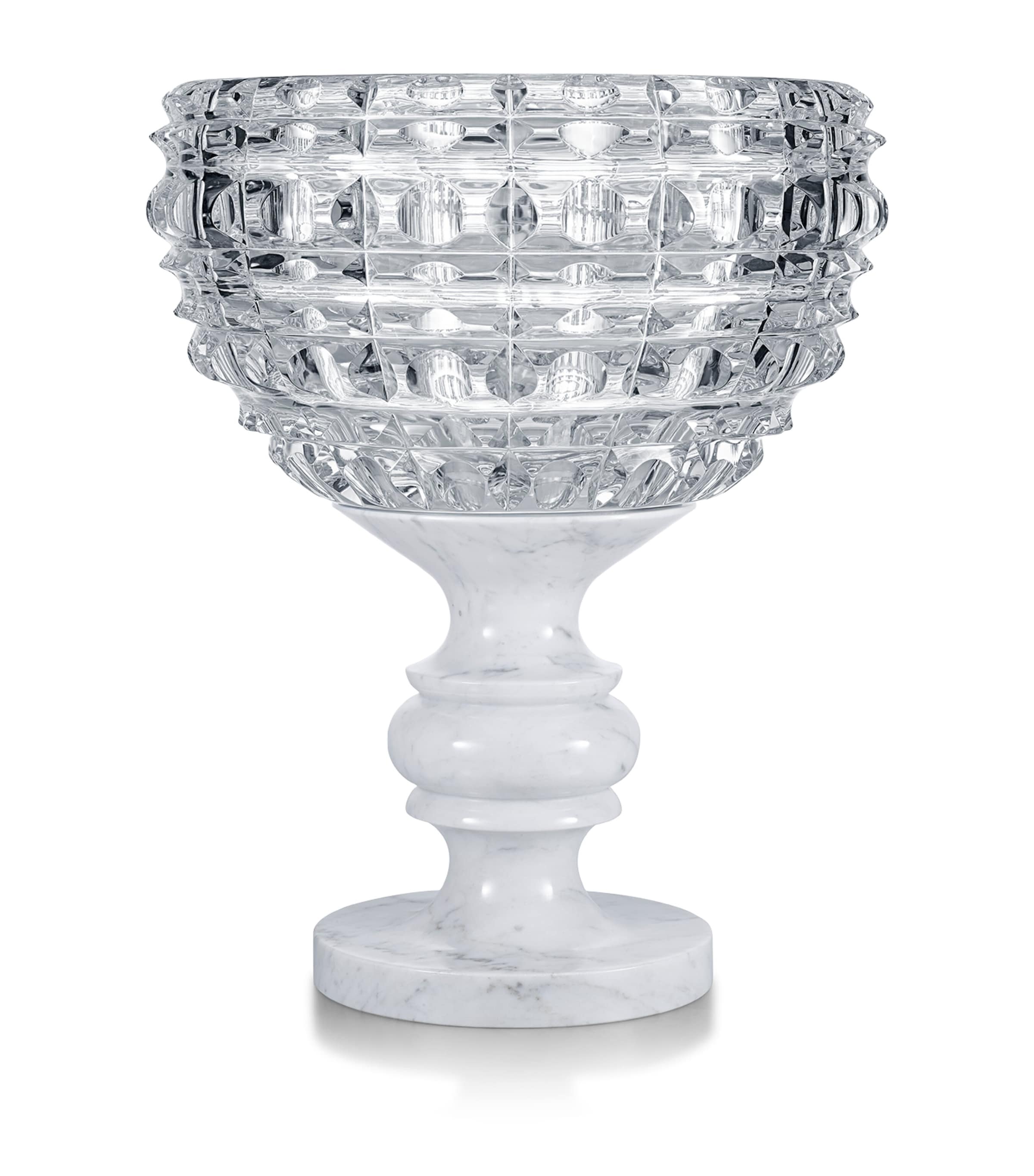 Crystal New Antique Solar Vase (68cm) CLEAR Image 2