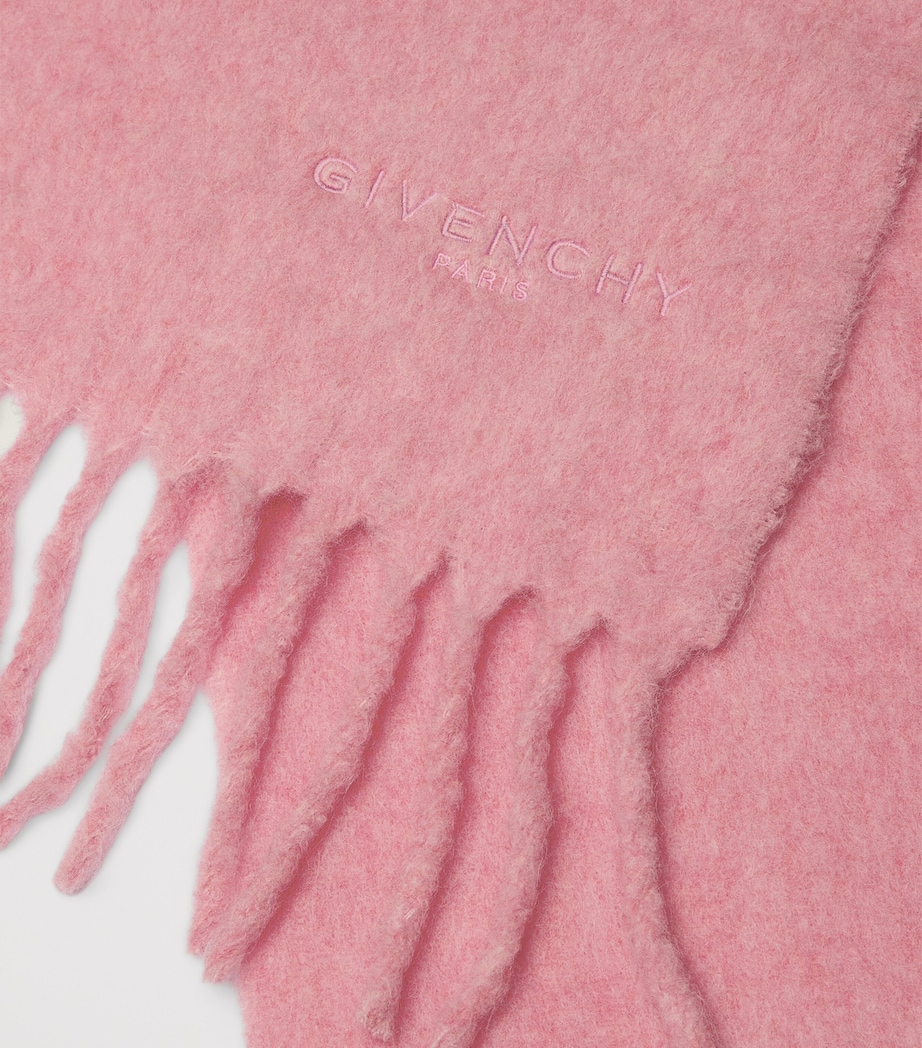 Alpaca-Blend Logo Scarf LIGHT PINK Image 2