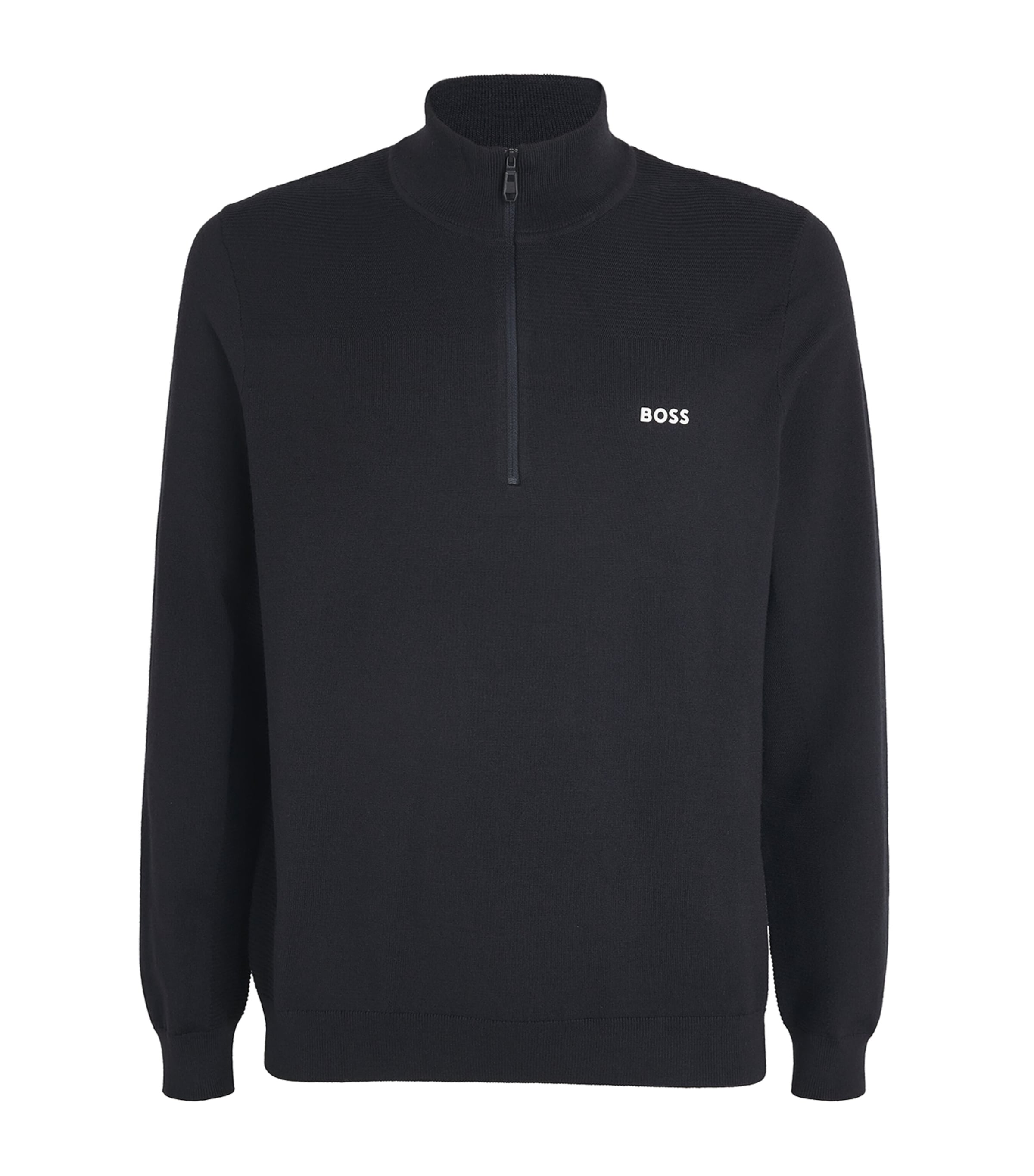 HUGO BOSS QUARTER-ZIP SWEATER