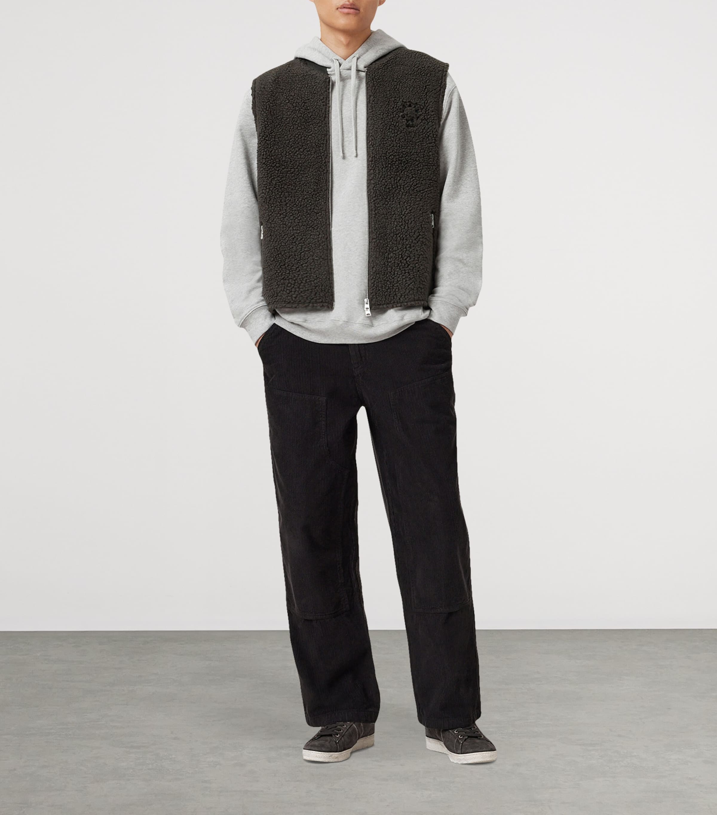 Fleece Otis Gilet DARK KHAKI GREEN Image 2