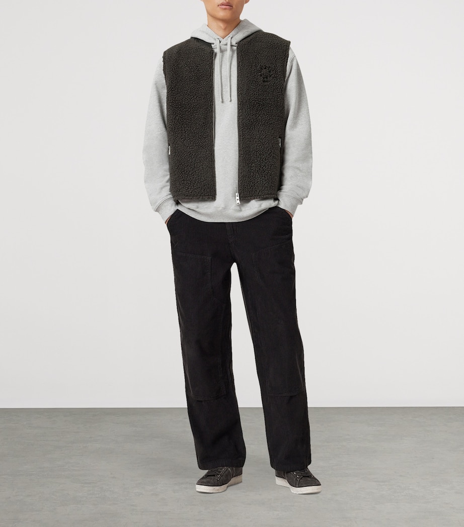 Fleece Otis Gilet DARK KHAKI GREEN Image 2